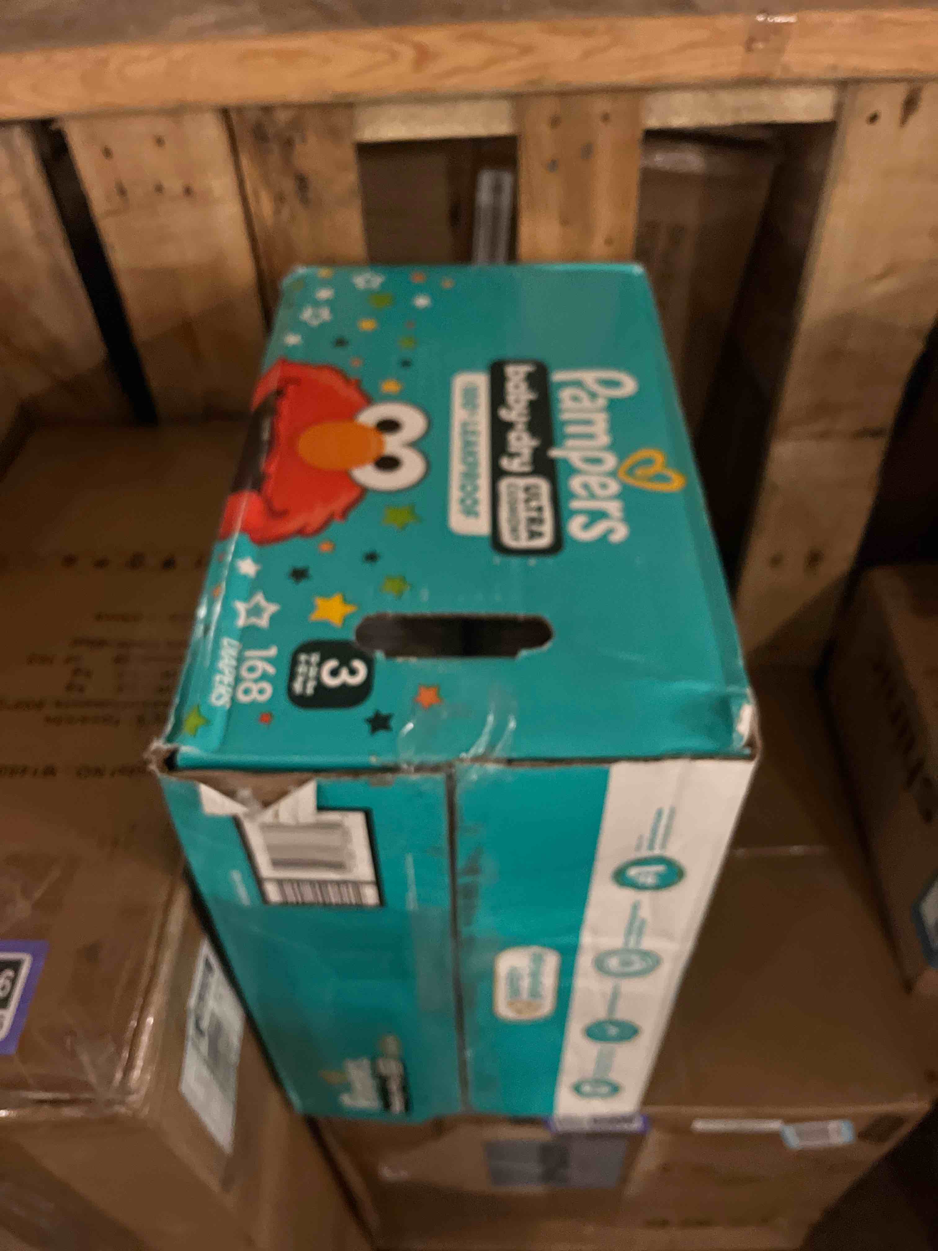 Condition photo showing New/Like New for pampers diapers - baby dry - size 3, 168 count, absorbent disposable infant diaper (packaging may vary)