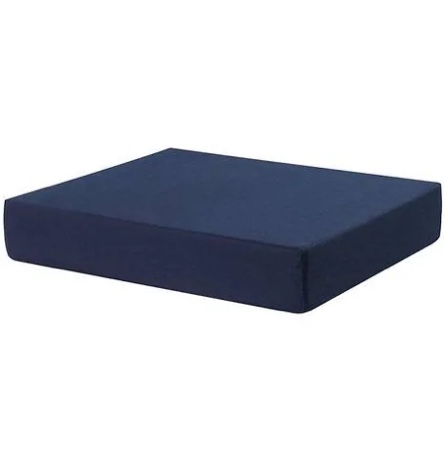 Condition photo showing New/Like New for sammons preston wheelchair foam cushion, 18" x 16" x 3", wheelchair accessory, comfortable seat pad with removable washable cover, foam support pad, lower back, tailbone, and sciatica pain relief