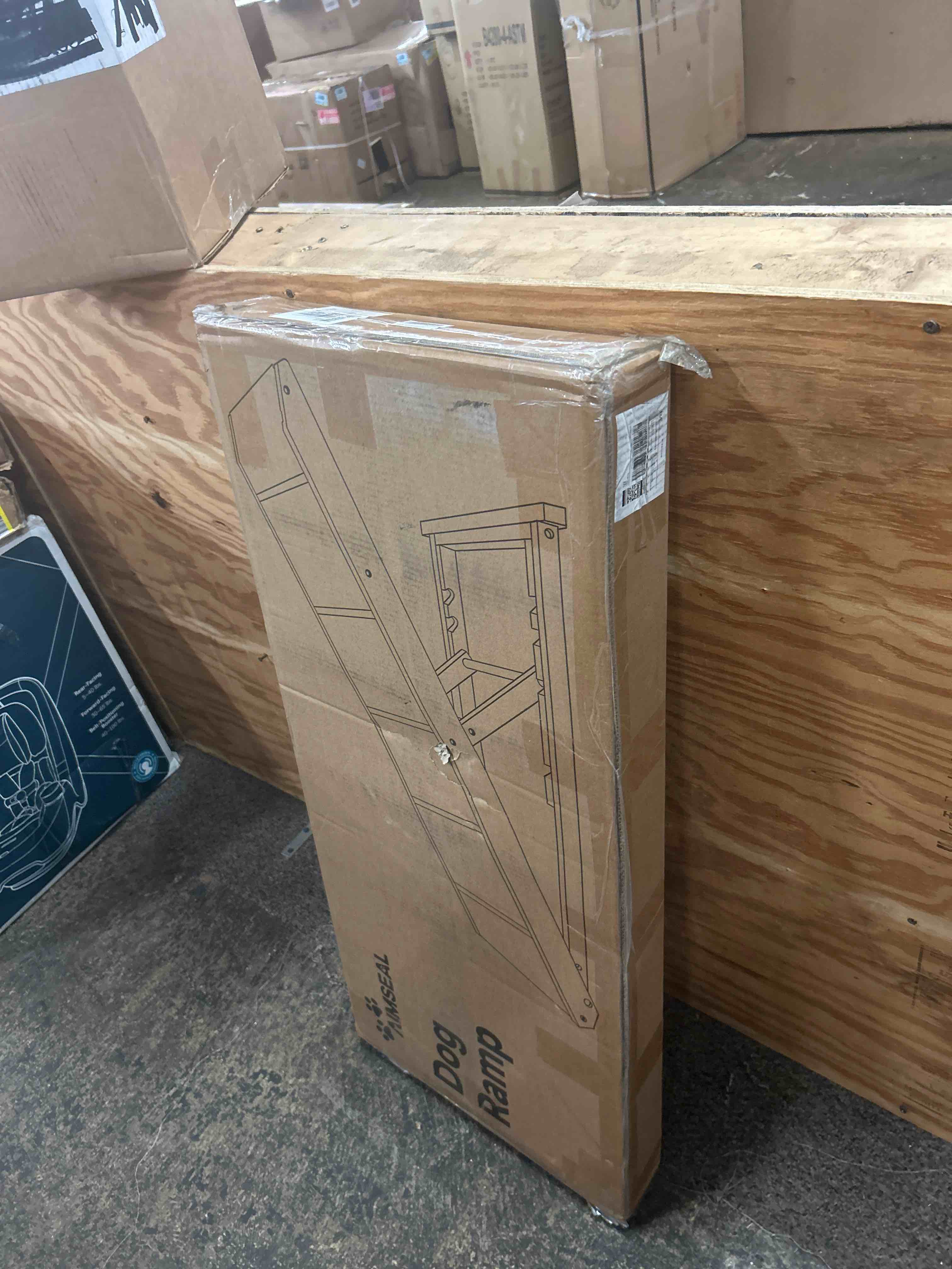 Condition photo showing New/Like New for dog ramp for bed - extra wide 17'', non-slip rubber surface excellent traction, pet ramp for small large dogs to get on high couch car, hold up to 200lb, adjustable, foldable