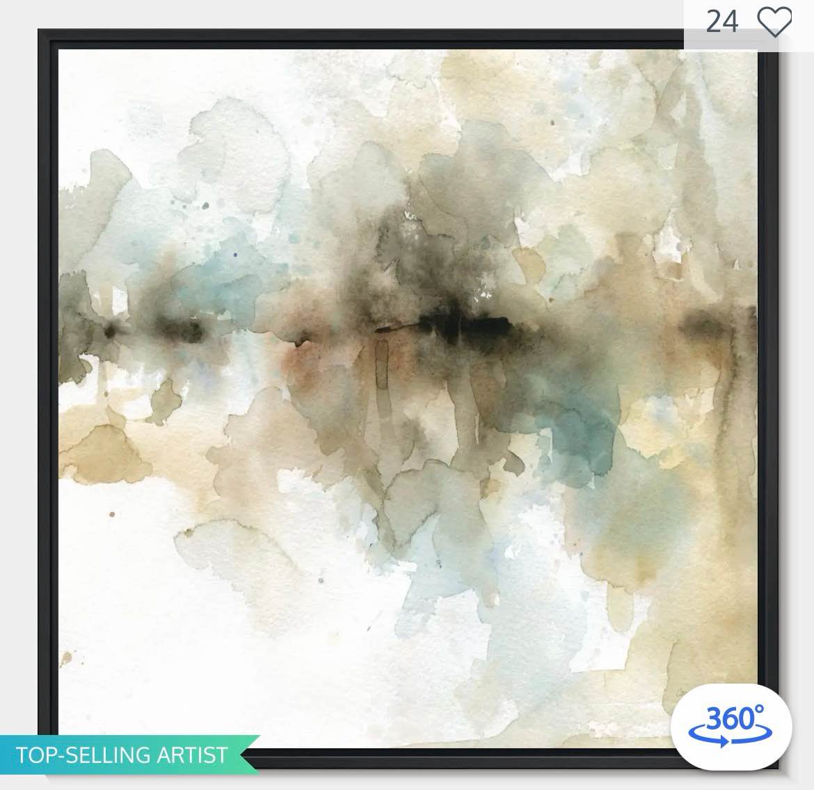 Condition photo showing New/Like New for island mist ii wall art framed