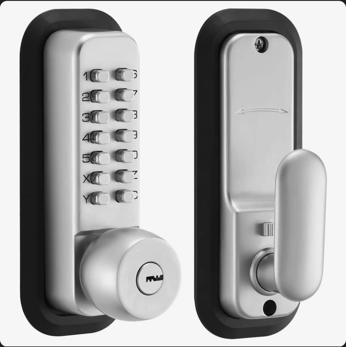 Condition photo showing New/Like New for mechanical keyless entry door lock