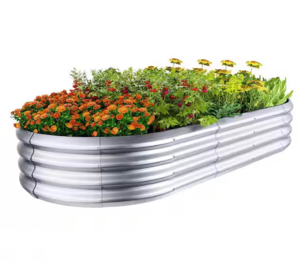 Condition photo showing New/Like New for 6x3x1 ft. galvanized steel raised garden bed planter box