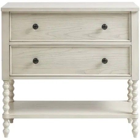 Condition photo showing New/Like New for madison park signature beckett accent storage dresser, beig/green