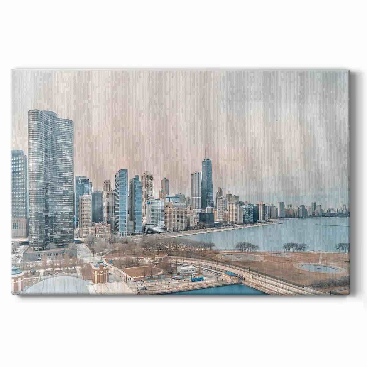 Condition photo showing New/Like New for " chicago skyline from south "