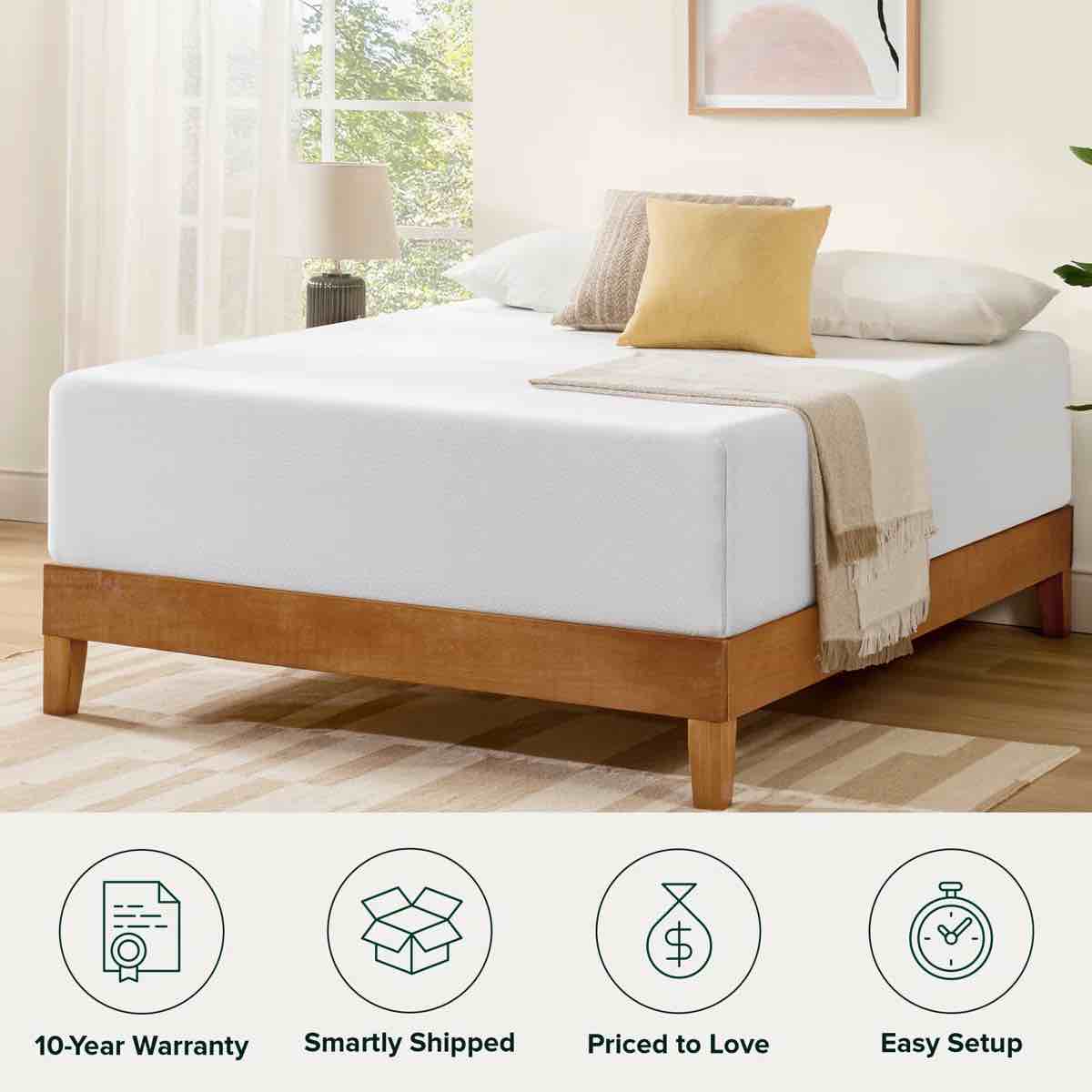 Condition photo showing New/Like New for 14" medium memory foam mattress - sleep by wayfair