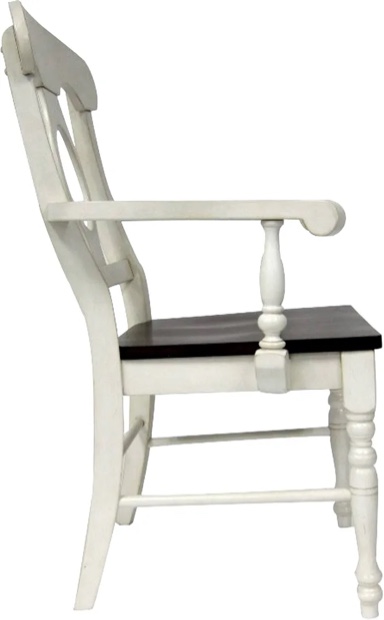 Condition photo showing New/Like New for sunset trading andrews napoleon dining chair with arms (set of 2)
