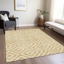 Geometric Transitional Rectangle Outdoor Rug (3' x 5')