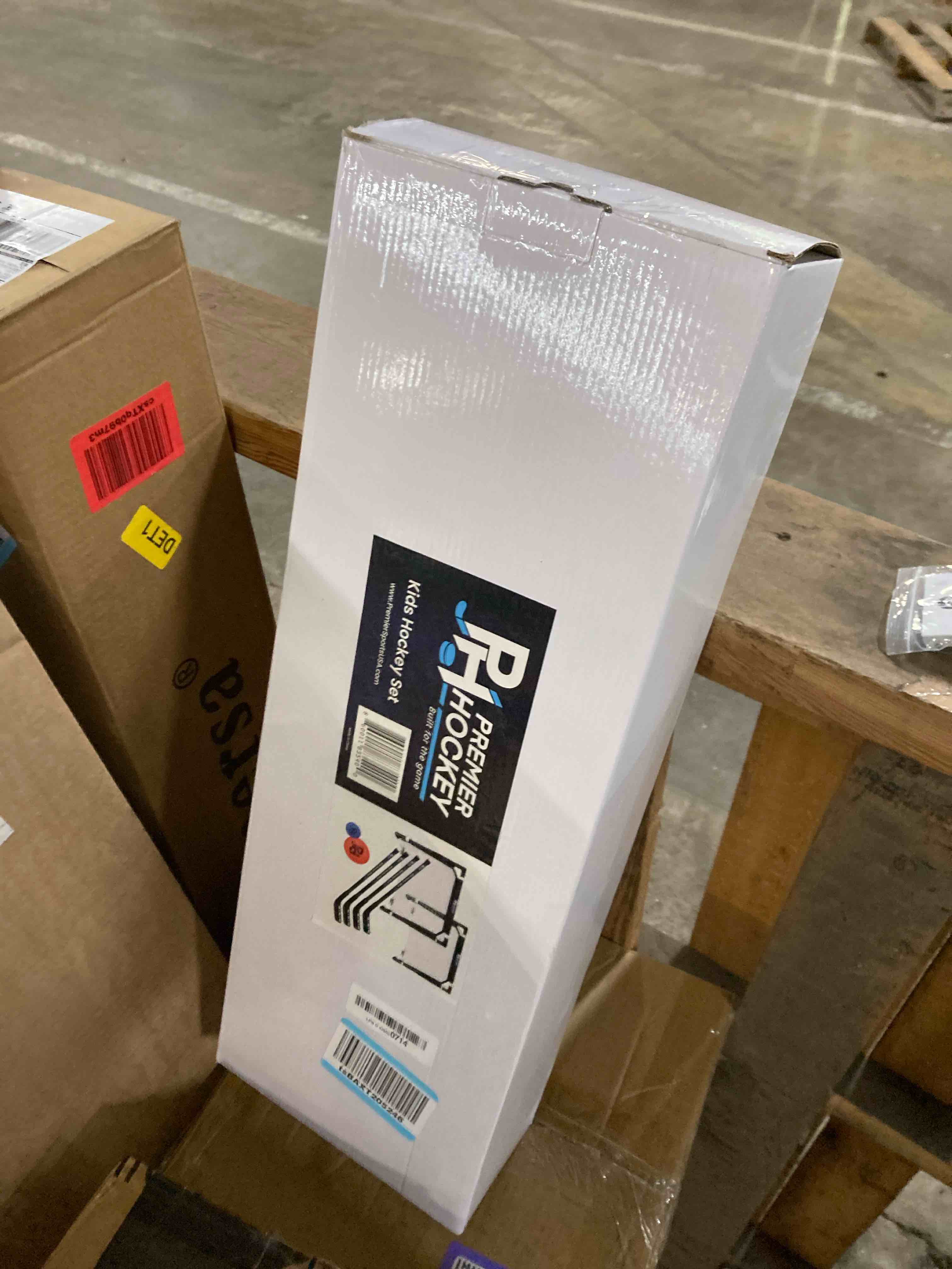 Condition photo showing Brand New for Premier Sports - Kids Hockey Set – (4) Sticks, (2) Mini Goals, (1) Foam & (1) Standard Balls – Complete Beginner Set for Ages 3-9