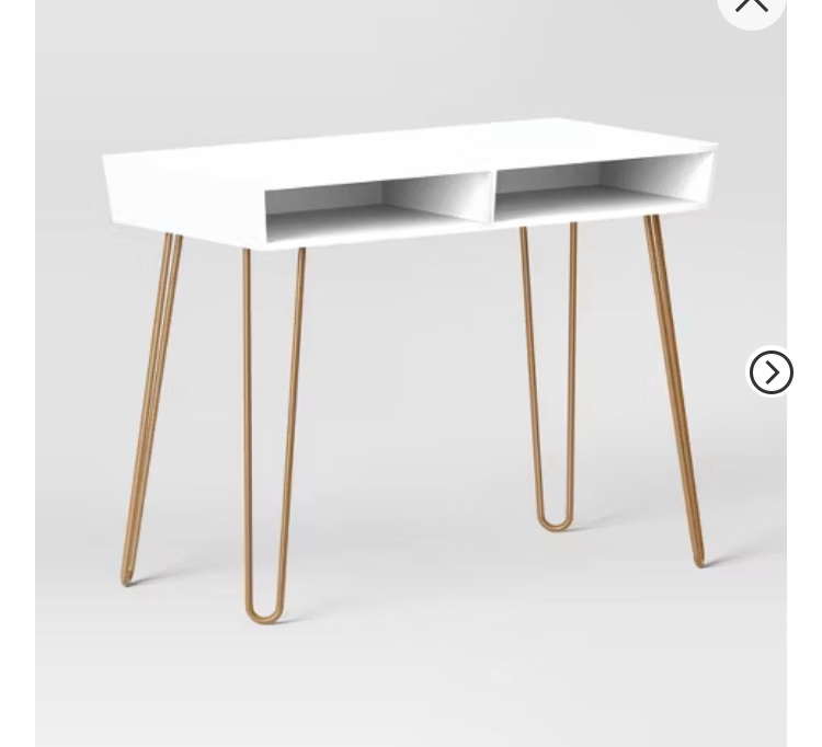 Hairpin Writing Desk with Storage - Threshold™