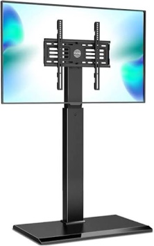 fitueyes swivel floor tv stand with mount for 27-60 inch plasma lcd led flat or curved screen tvs, free display & space saving tt106001mb