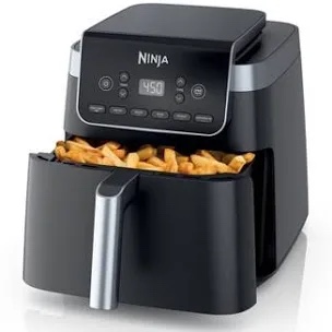 Ninja Air Fryer Pro XL 7-in-1, Max Crisp Tech, 450F for Hotter, Crispy Results, 6.5 QT Capacity, Max Crisp, Broil, Air Fry, Roast, Bake, Reheat, Dehydrate, Space Saving, AF182AMZC (Canadian Version