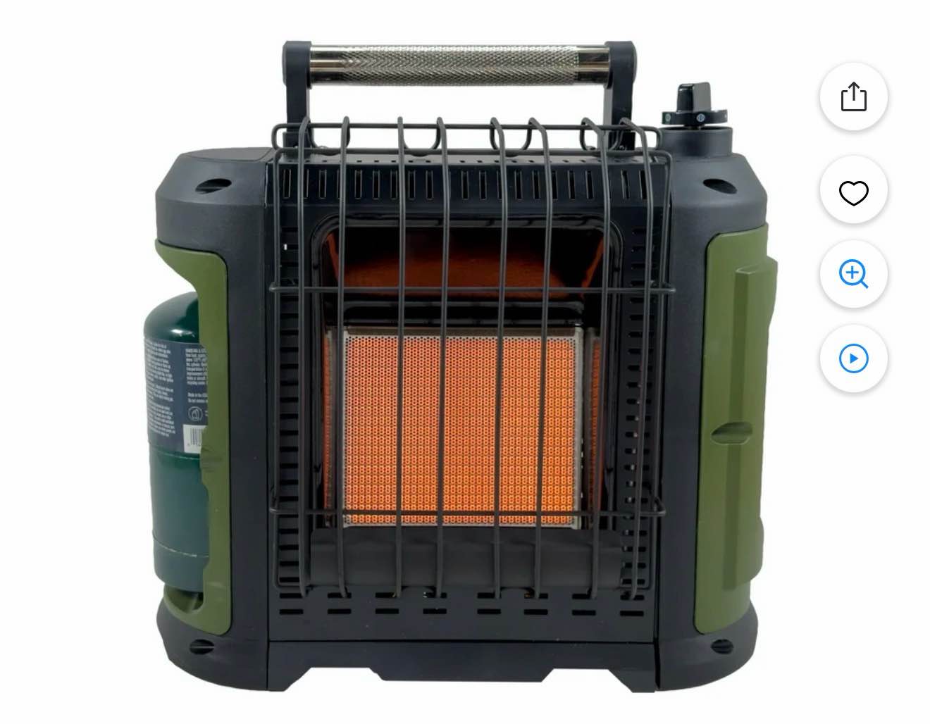 ozark trail 10,000 btu portable propane heater - new