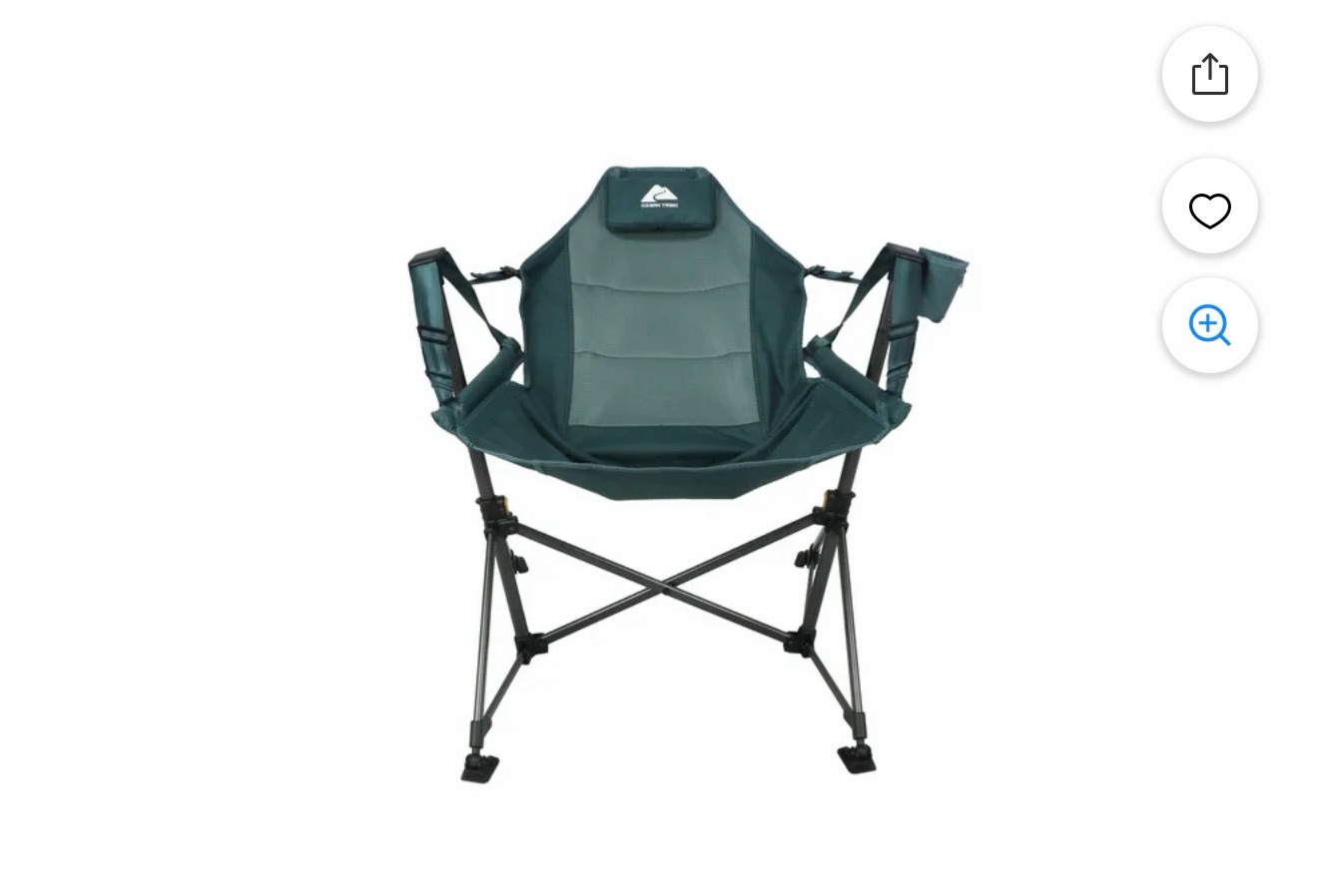 Ozark Trail Swing Hammock Chair, Green, Portable