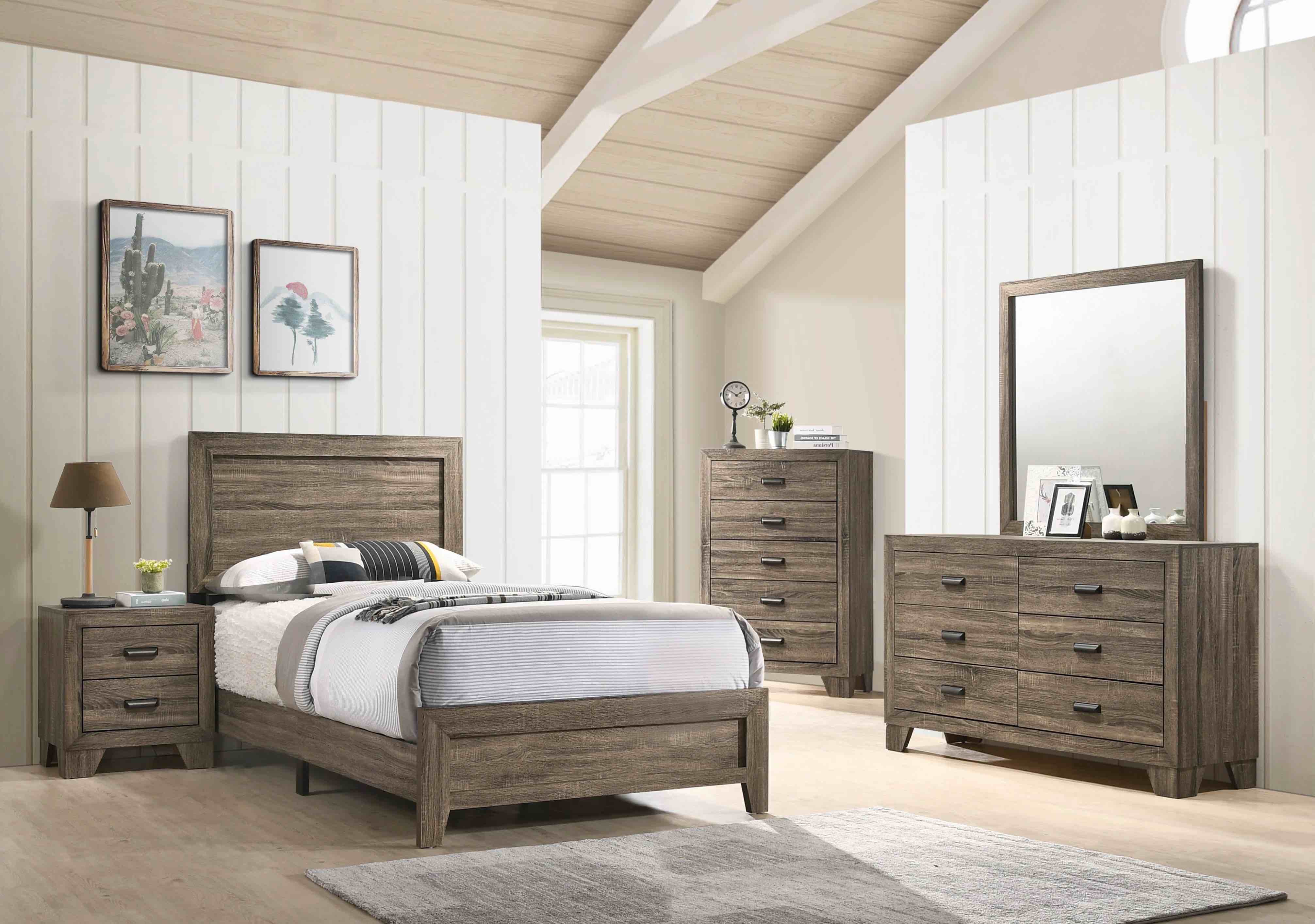 Jomira 6-1 Laure Panel Bedroom Set (2 Drawer Night Stand Only)