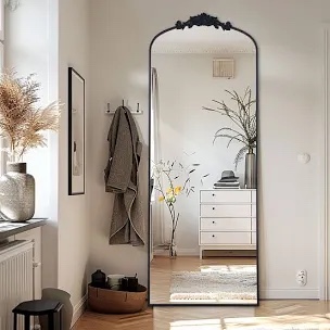 filigree floor mirror 71”x30” full length mirror 