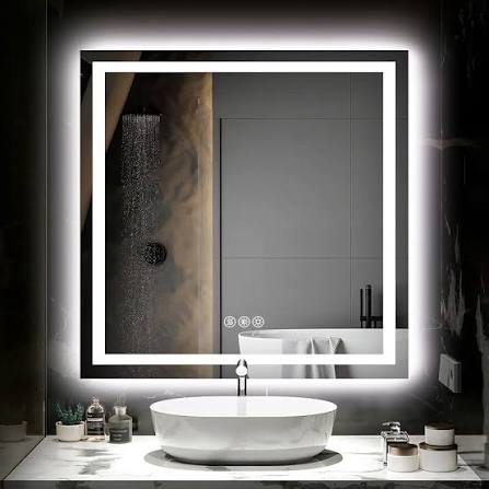 tempered LED bathroom mirror 