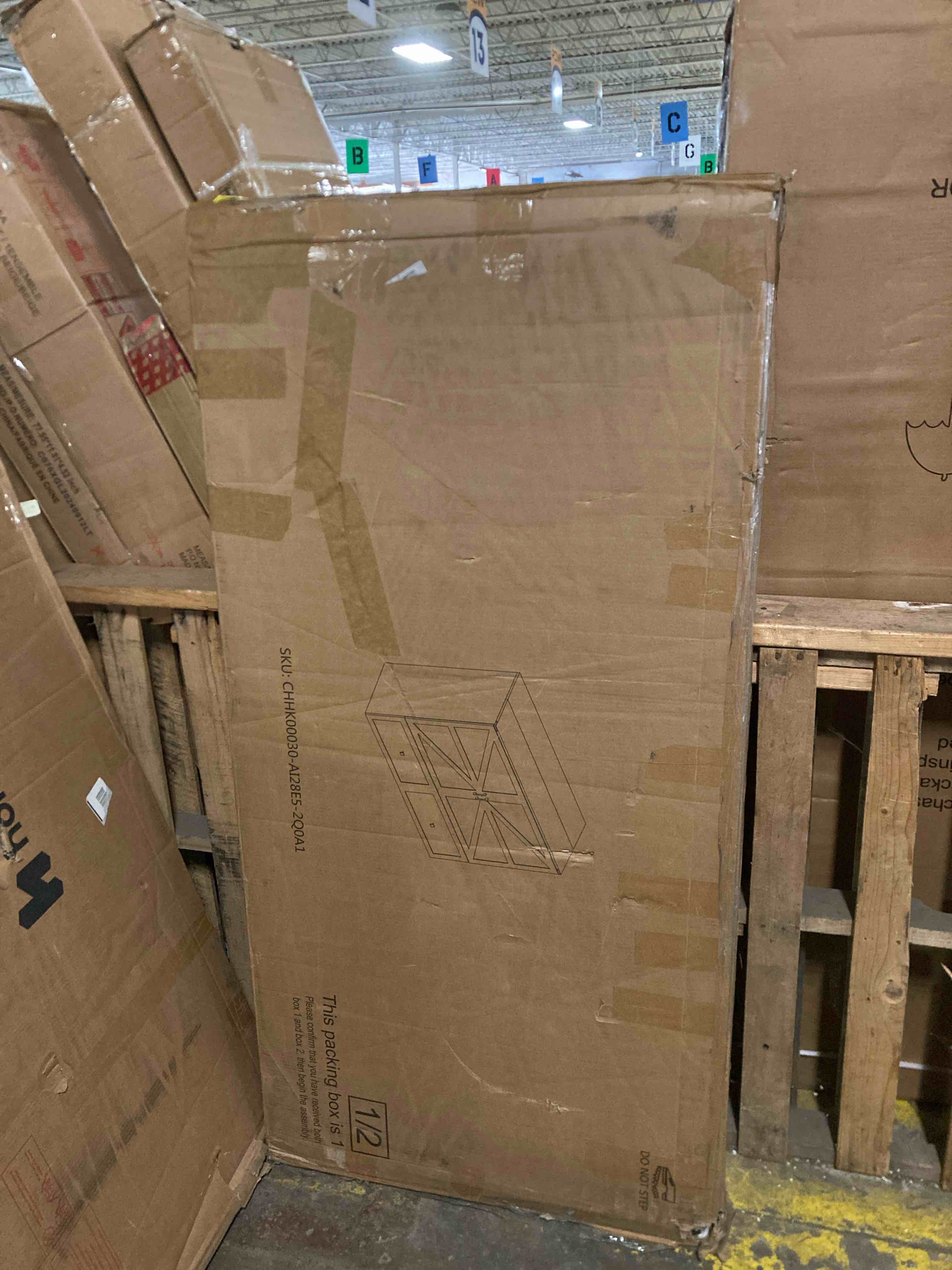 Condition photo showing As Is for Amerlife Queen Size Murphy Bed -(Box 1 Only)