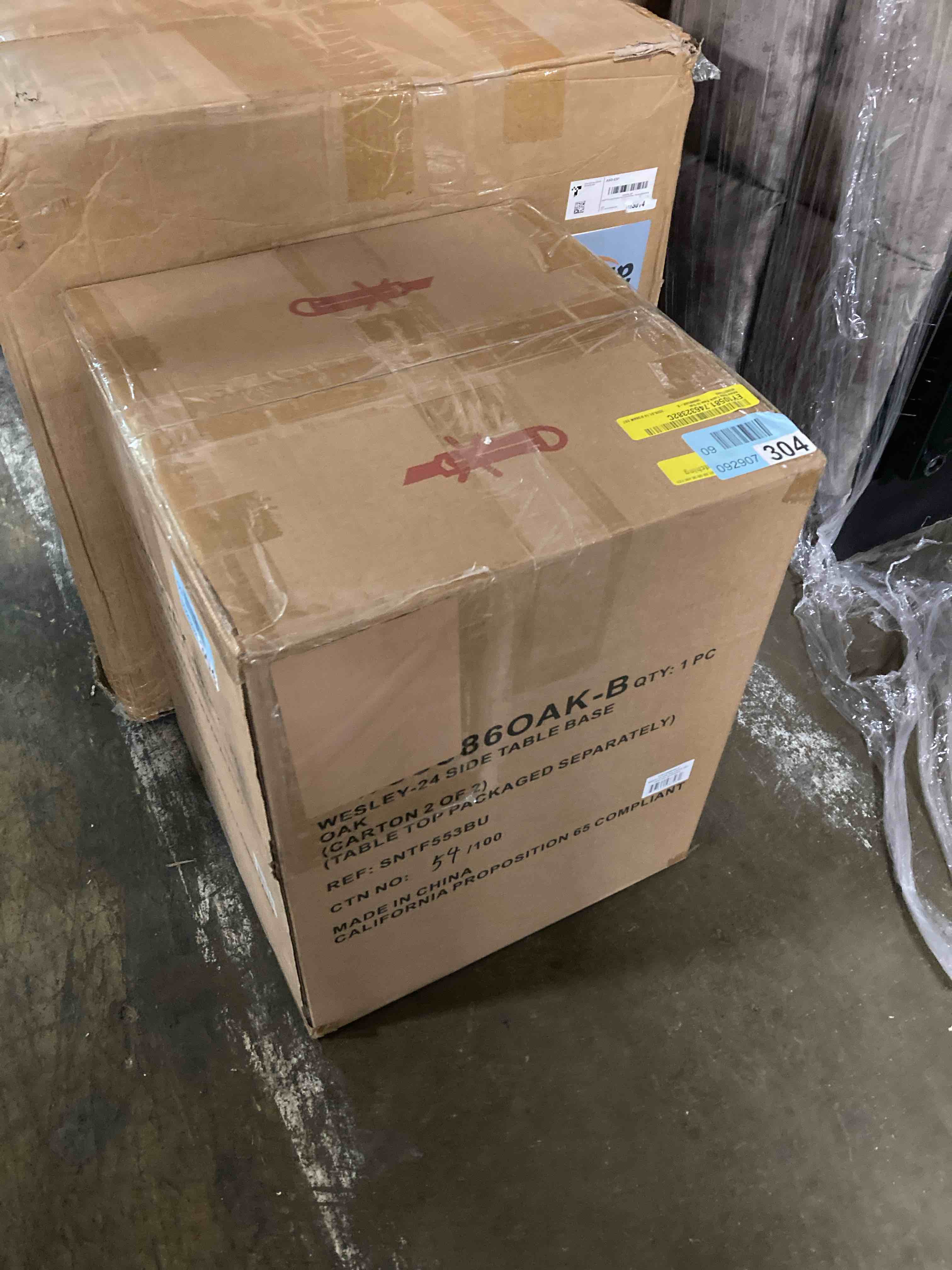 Condition photo showing As Is for Wesley 24 Side Table Base (Base only)