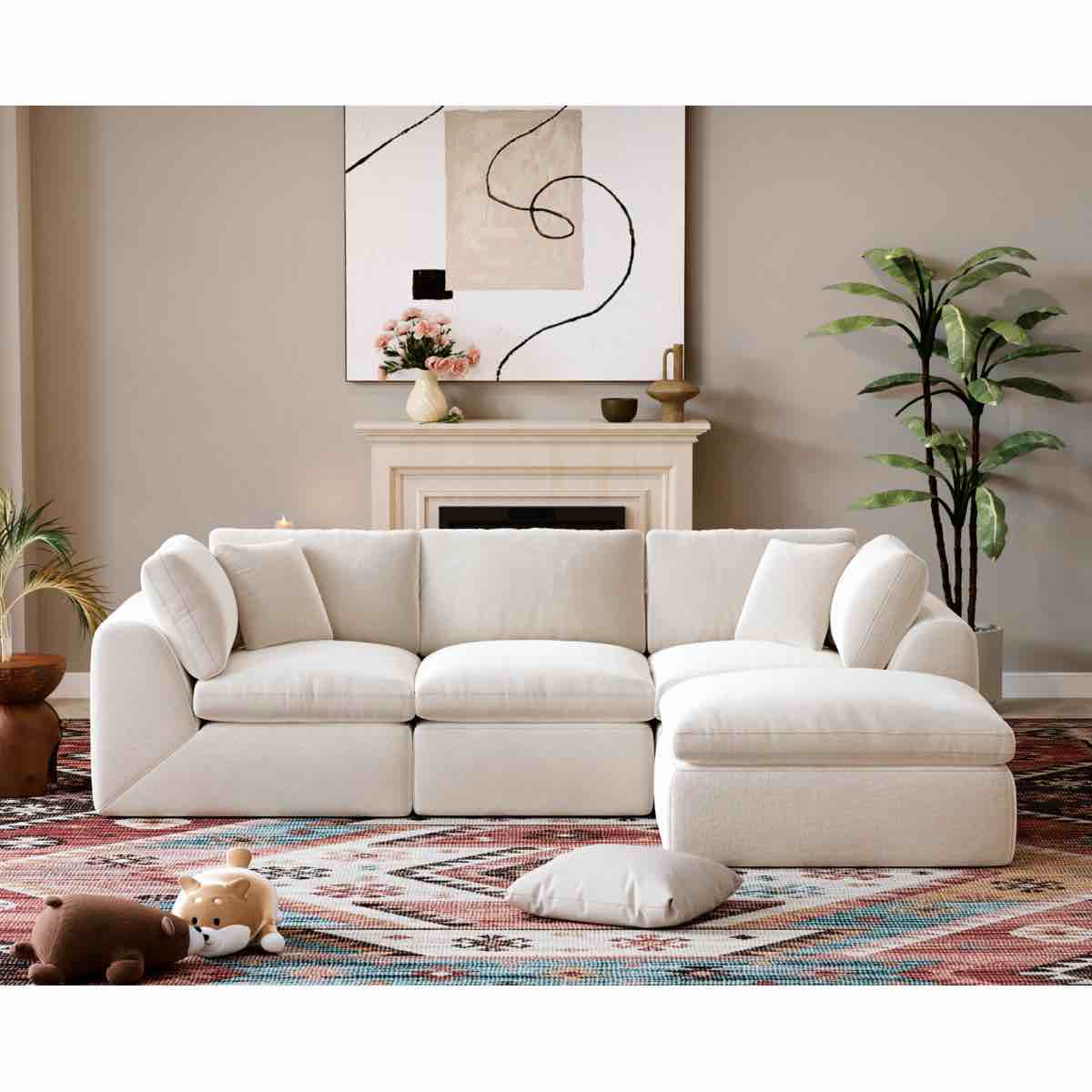 sectional sofa (1/2) 