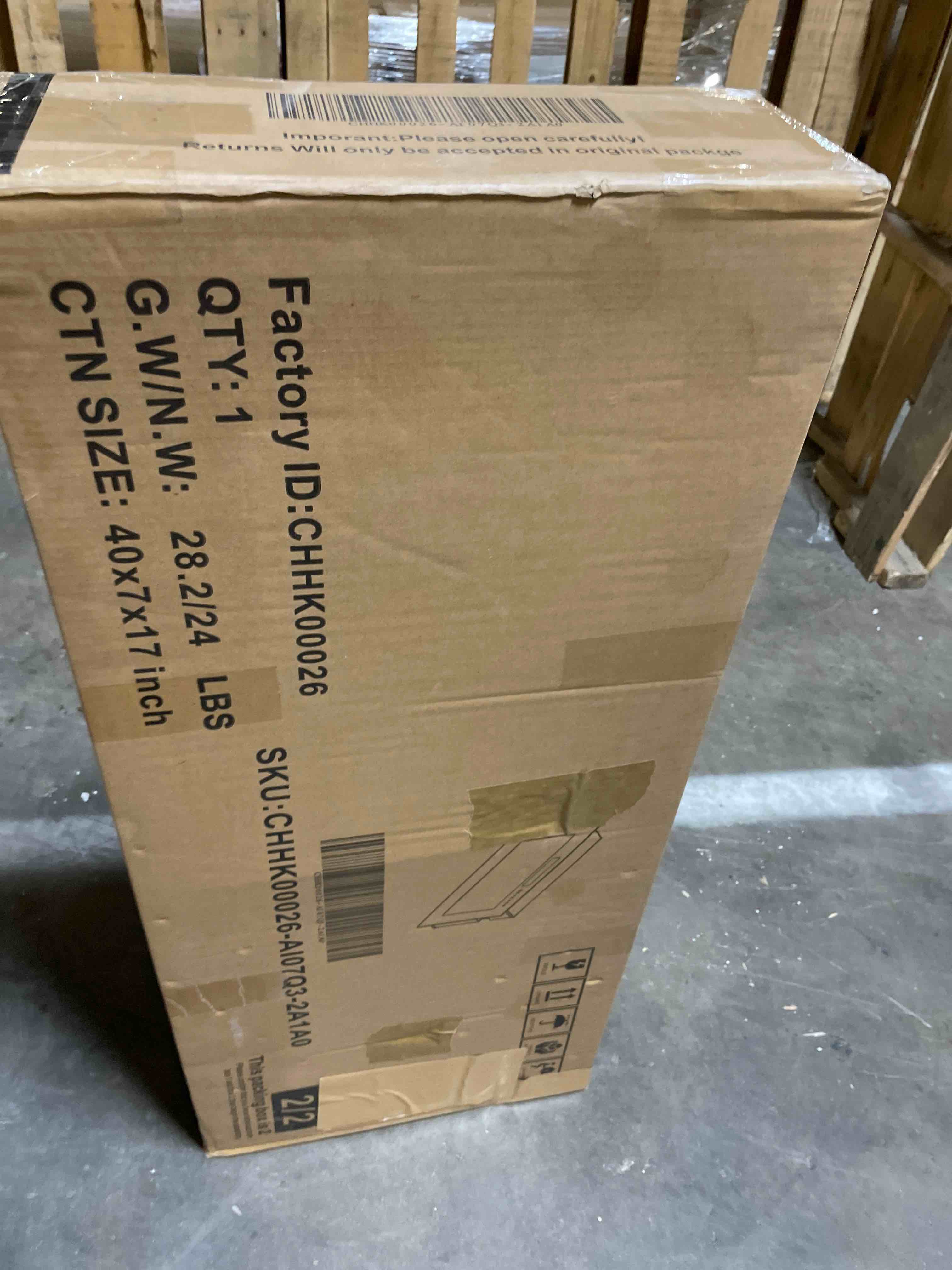 Condition photo showing As Is for 2 Tier Fireplace TV Stand For Fireplace (CONSOLE SOLD SEPARATELY)