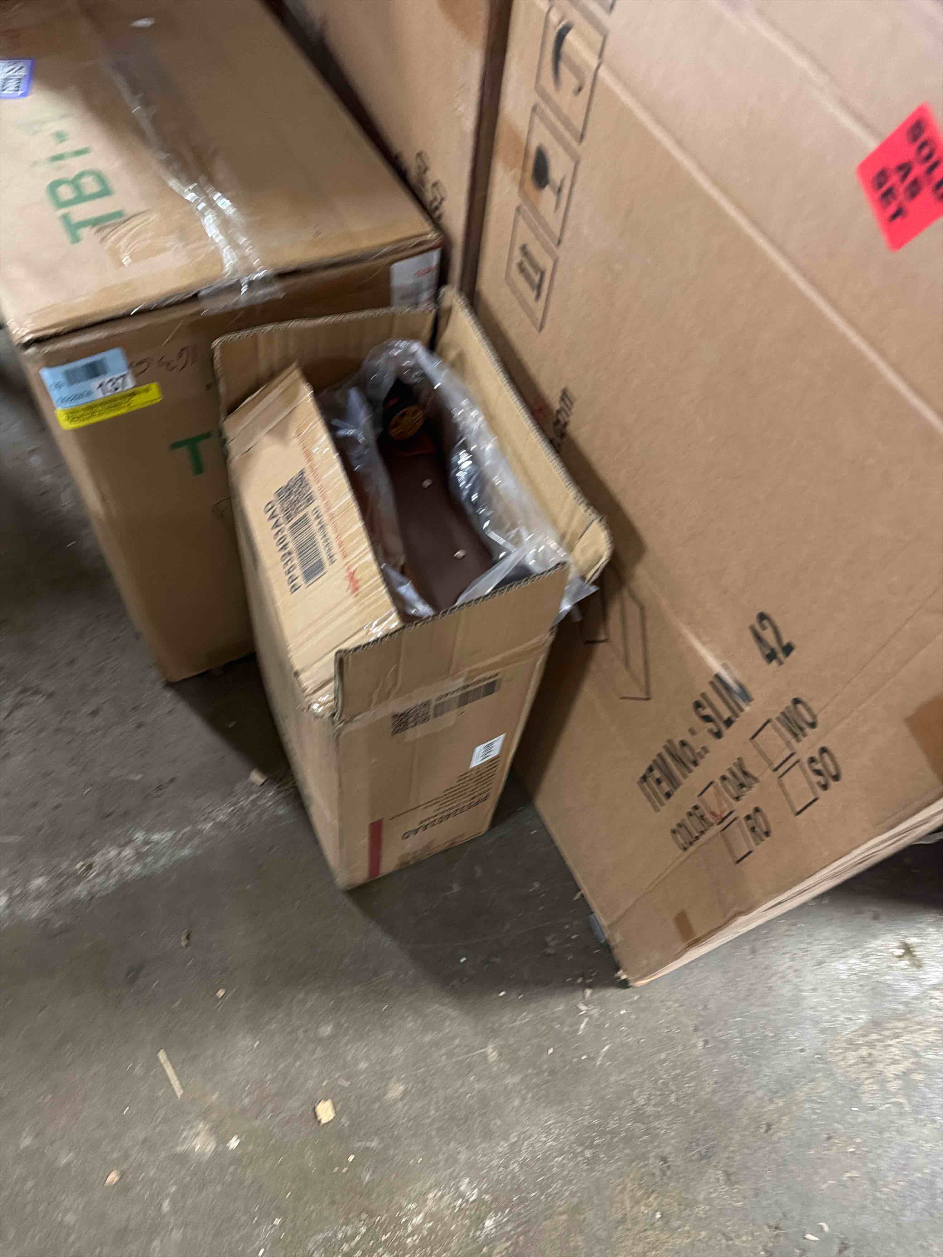 Condition photo showing New/Like New for Suitcase Set of 3 Hand Suitcases Lightweight Hard Shell ABS Suitcase with Wheels (20" Brown)