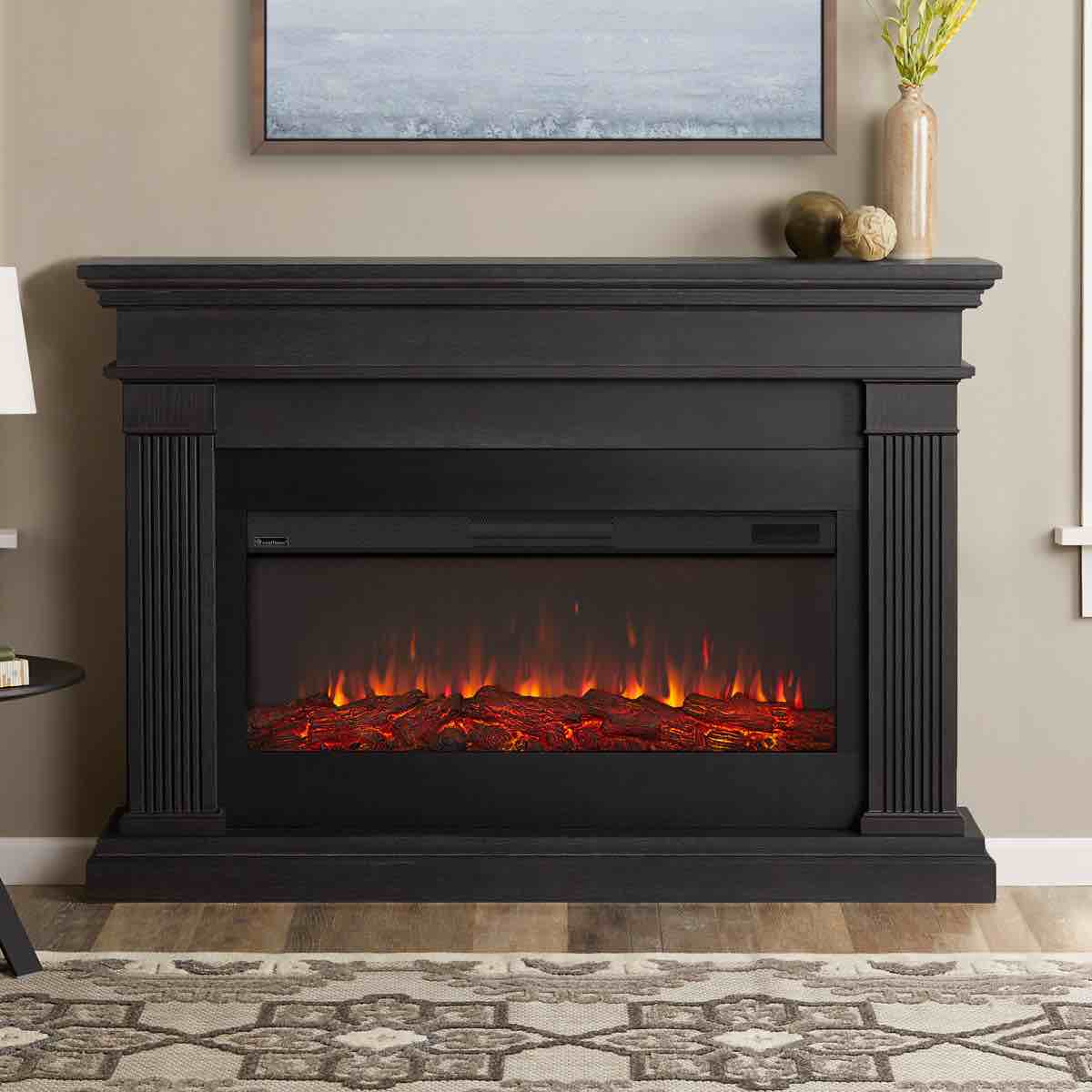 beau 59" landscape electric fireplace by real flame(box 3)