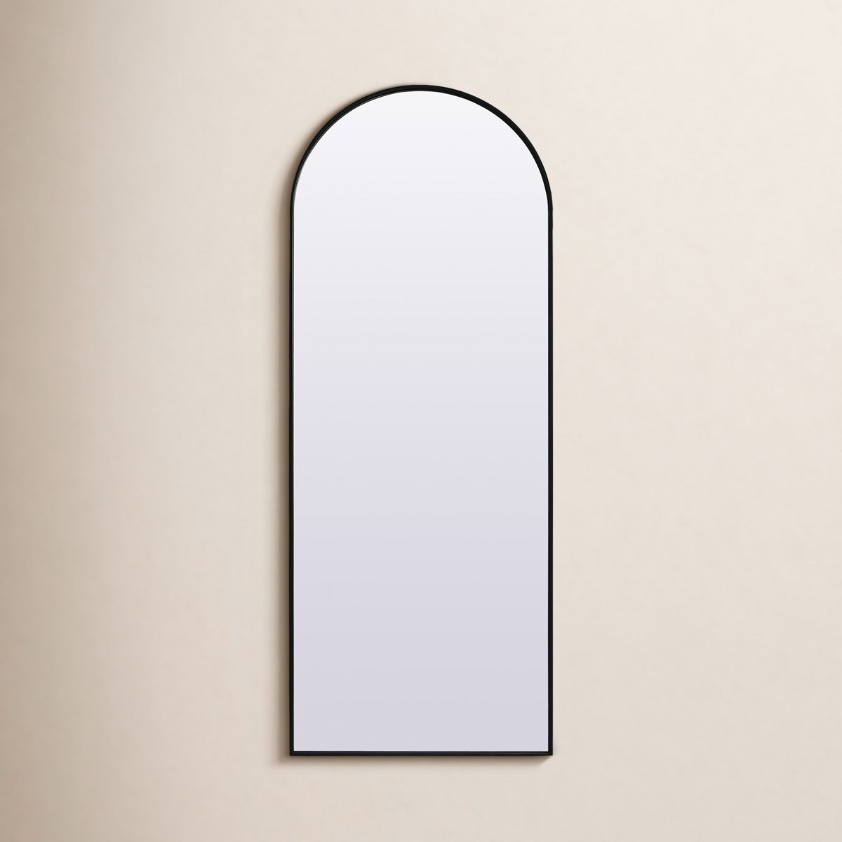 sabine metal arch wall mirror black