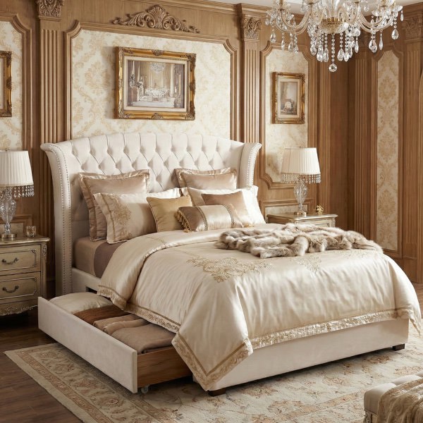 tanikia bed frame with storage draw(missing pieces)