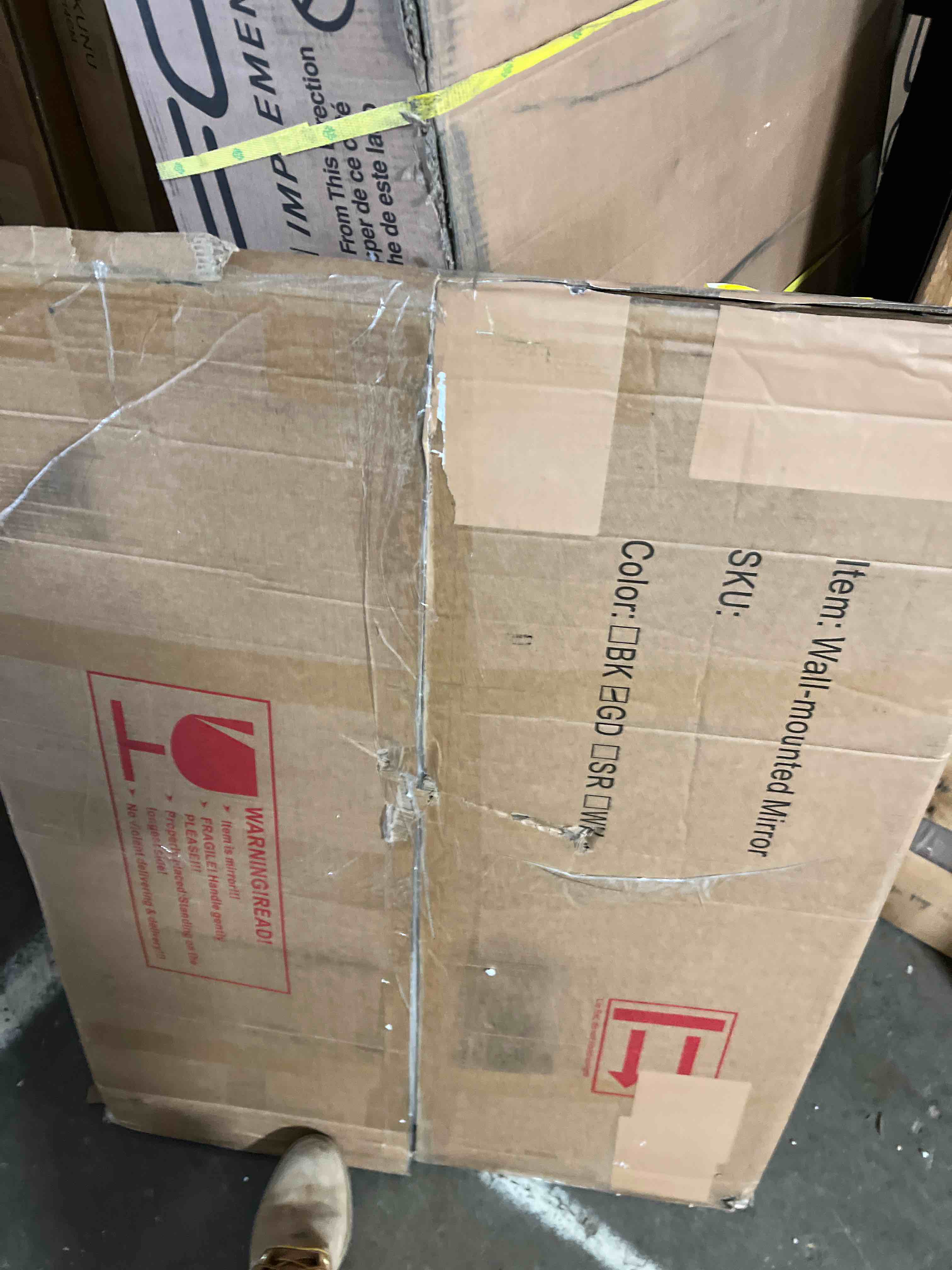 Condition photo showing New/Like New for Cornelia Bathroom Mirror Size: 40" x 30".