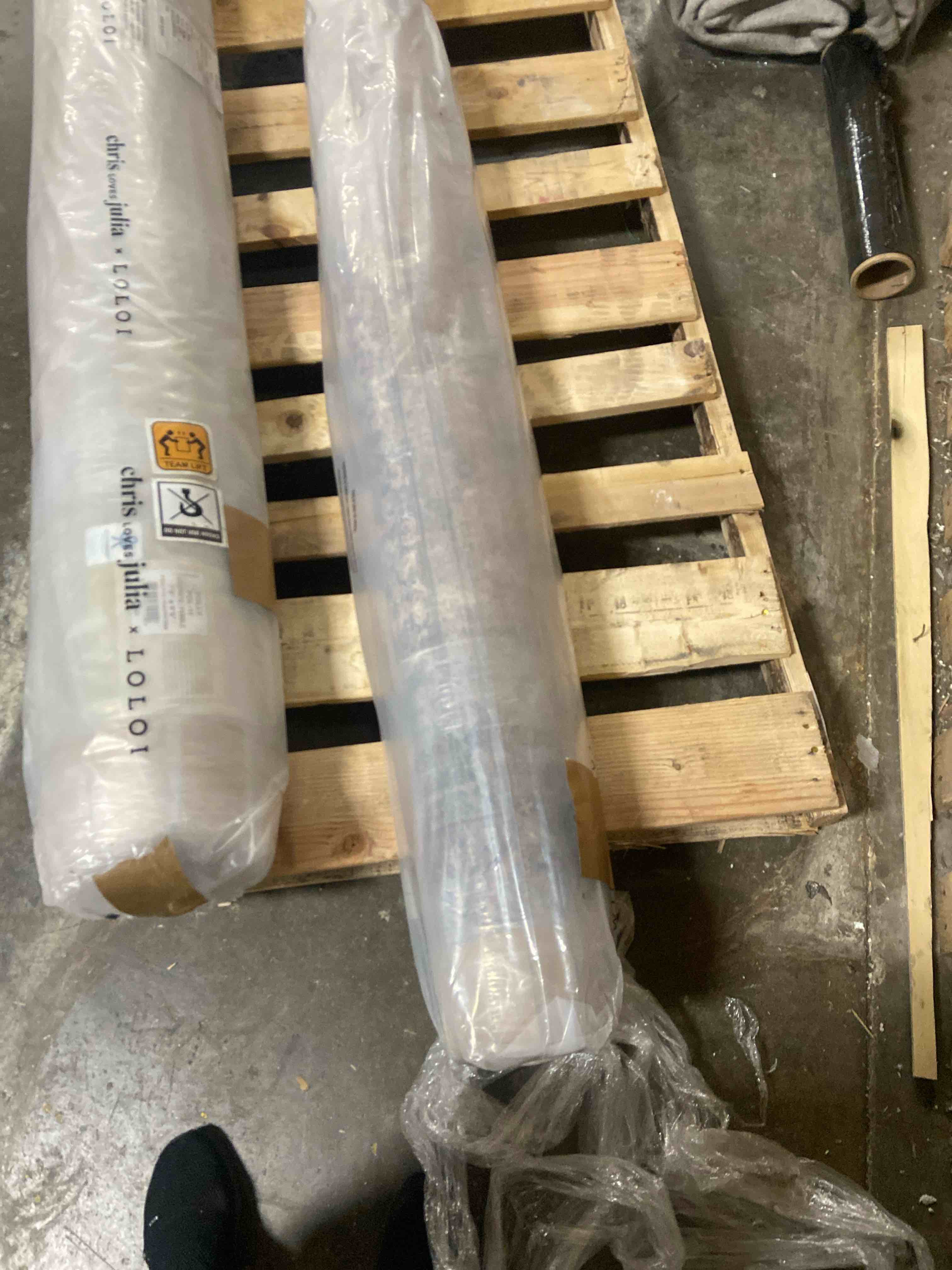 Condition photo showing New/Like New for Loloi Amber Lewis Morgan 5'-0" x 7'-0" Area Rug in Denim/Multi - Large Area Rug, Neutral Area Rug for Room Décor, Vintage Rug Inspired, Soft Area Rug for Living Room, Bedroom, Dining Area Denim / Multi 5' x 7' (Rectangular)