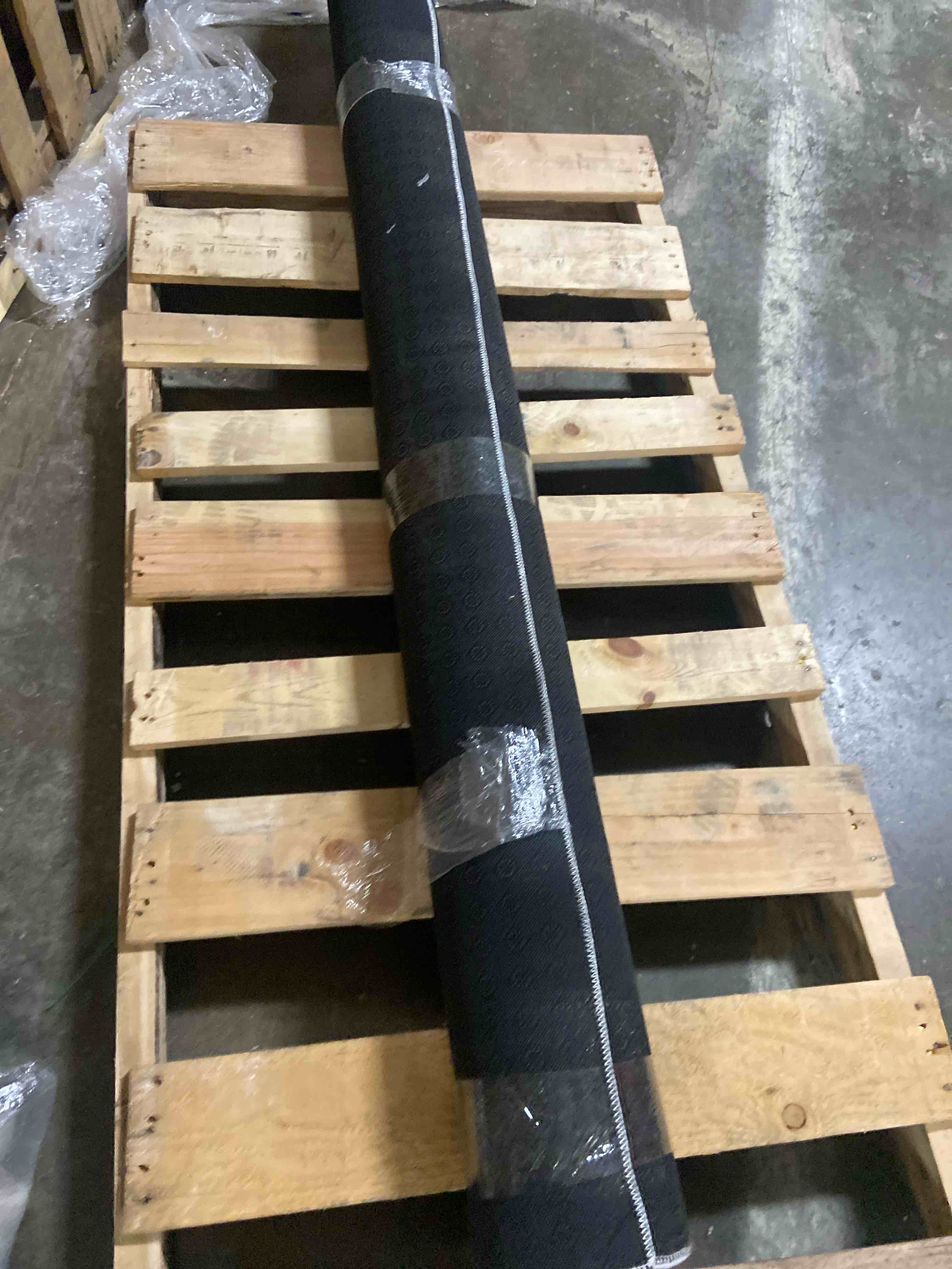 Condition photo showing New/Like New for Sofia Washable Area Rug Solid Color With Anti-Slip Backing - 79" X 110"