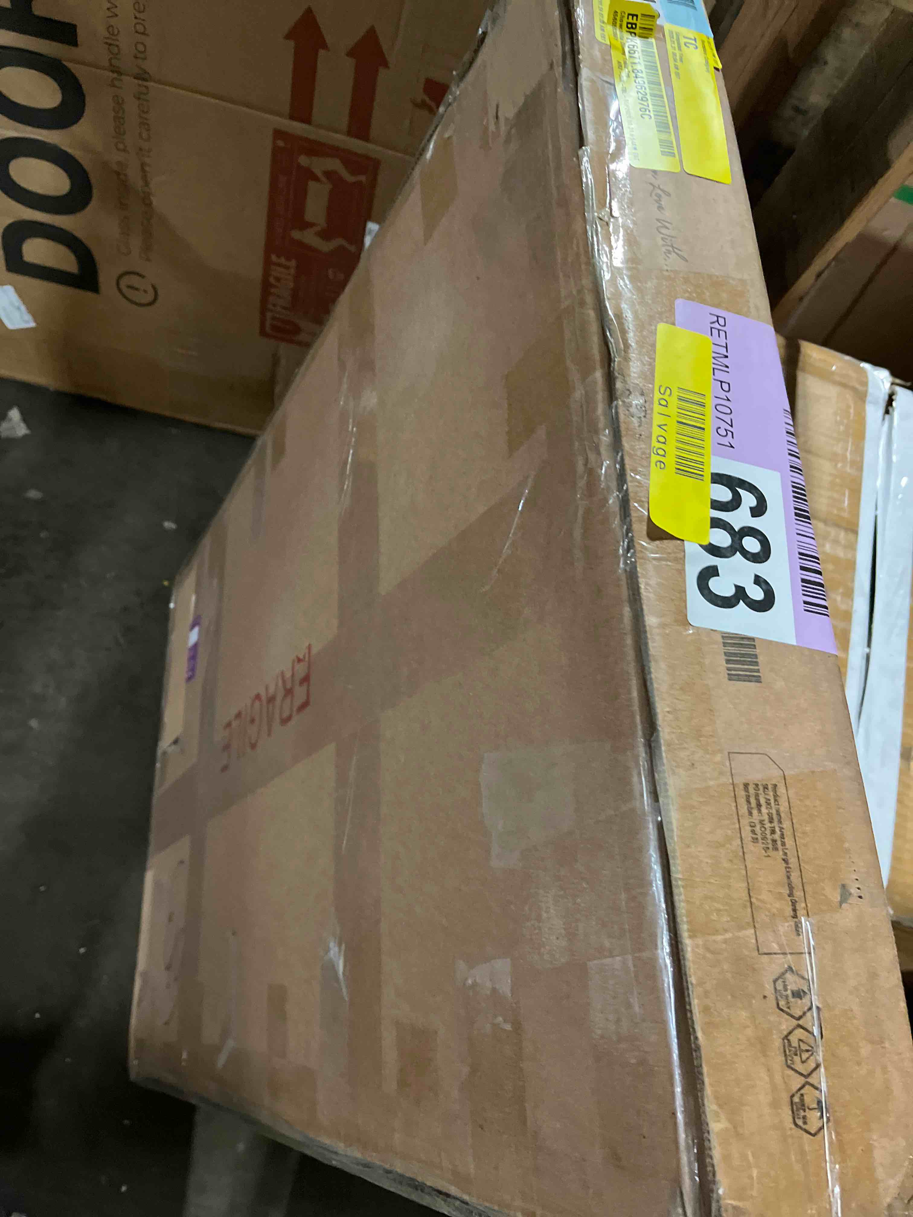 Condition photo showing As Is for Chowchilla Dining Table Top(Table top only)