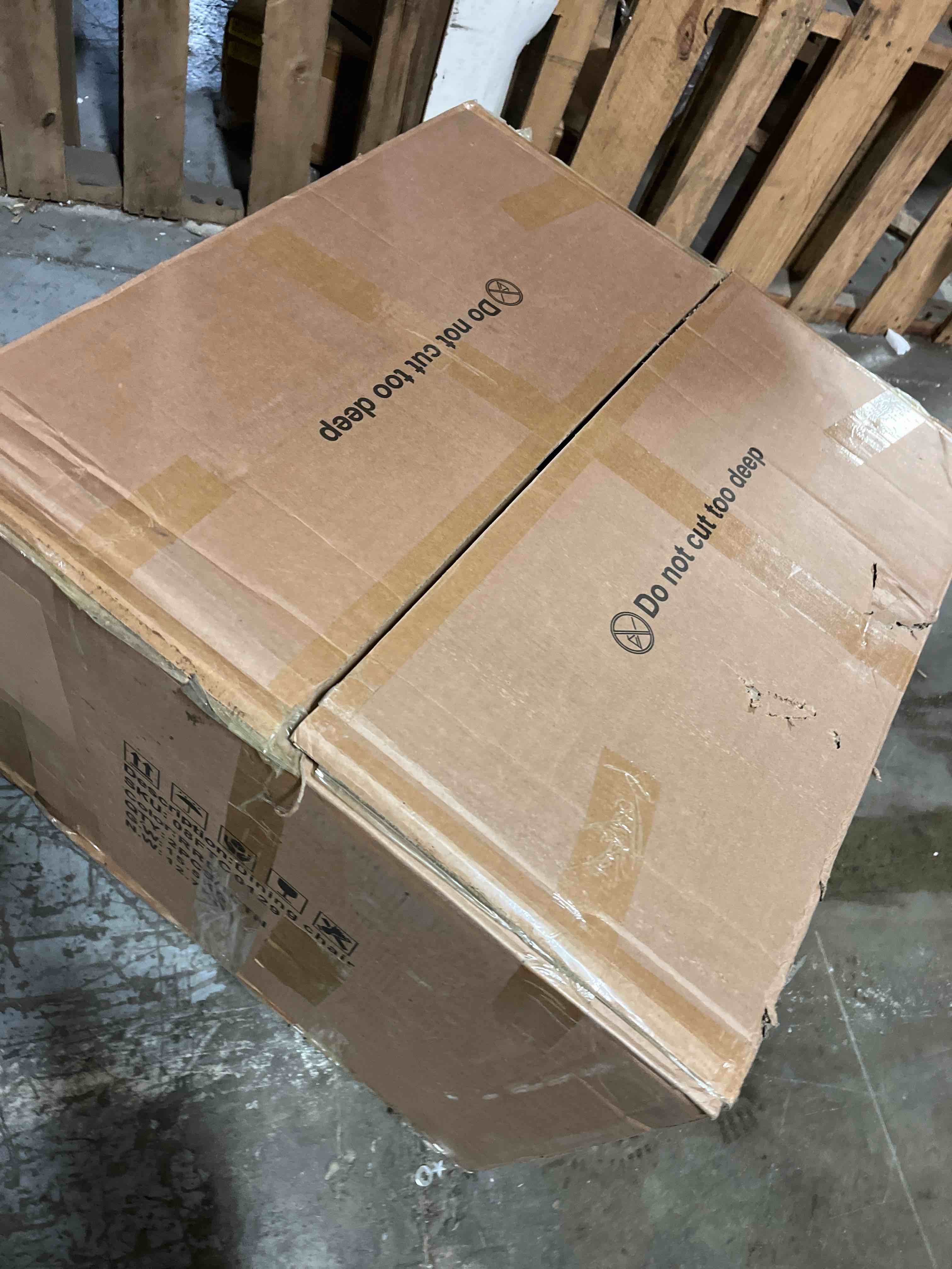 Condition photo showing New/Like New for Velvet Upholstered Parsons Chair (RED)