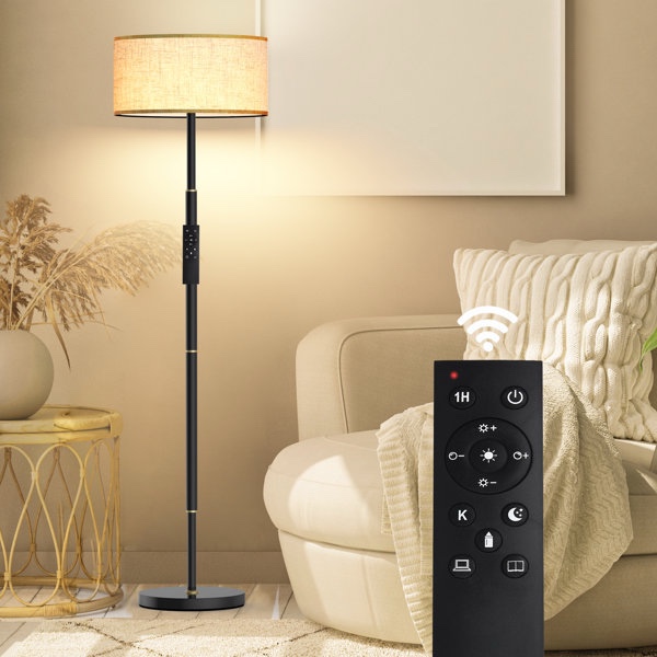 Agripina 63 Traditional Floor Lamp with Remote (