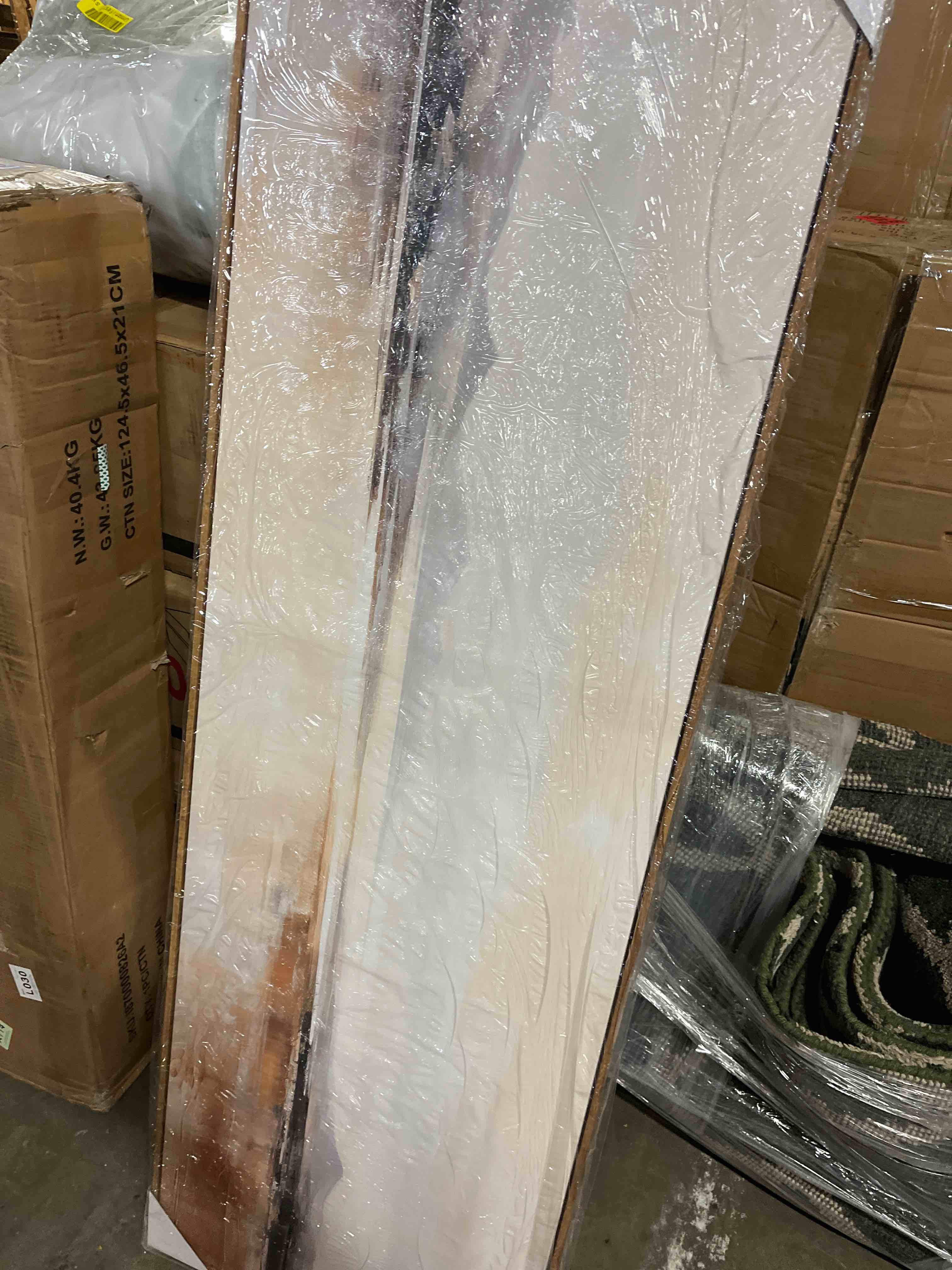 Condition photo showing New/Like New for MUDECOR Large Framed Canvas Print Wall Art Abstract Mountain Hues Modern Minimalist Landscape Antique Retro Fine Art Illustrations Decorative Colorful for Bedroom - 60"x20"