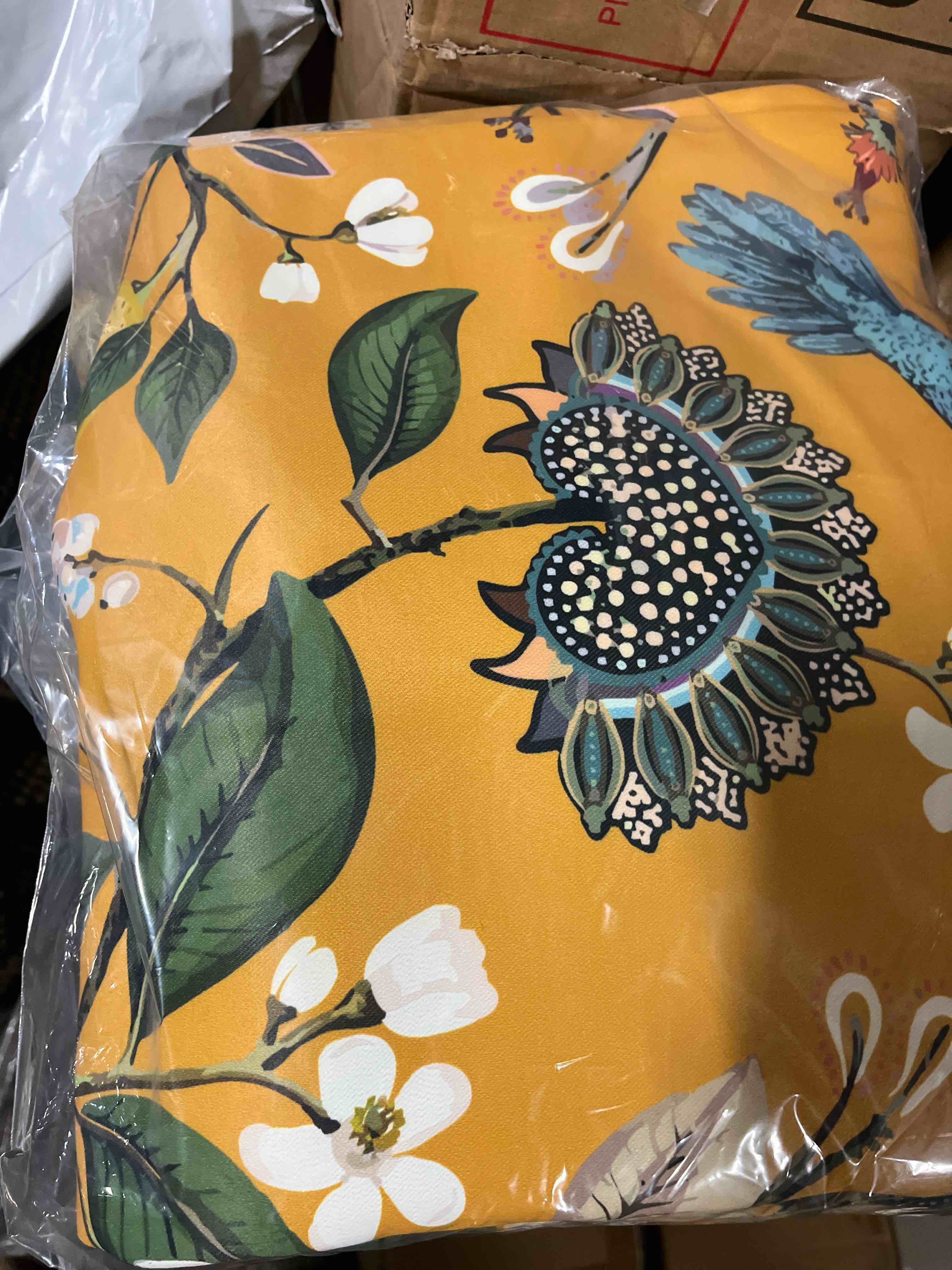 Condition photo showing New/Like New for Topfinel Mustard Yellow Vintage Curtains & Drapes 84 Inches Long, Grommet Luxury Whimsical Floral Lemon Hummingbird Patterned Waverly Mid Century Colorful Blackout Drapes for Living Room Bedroom