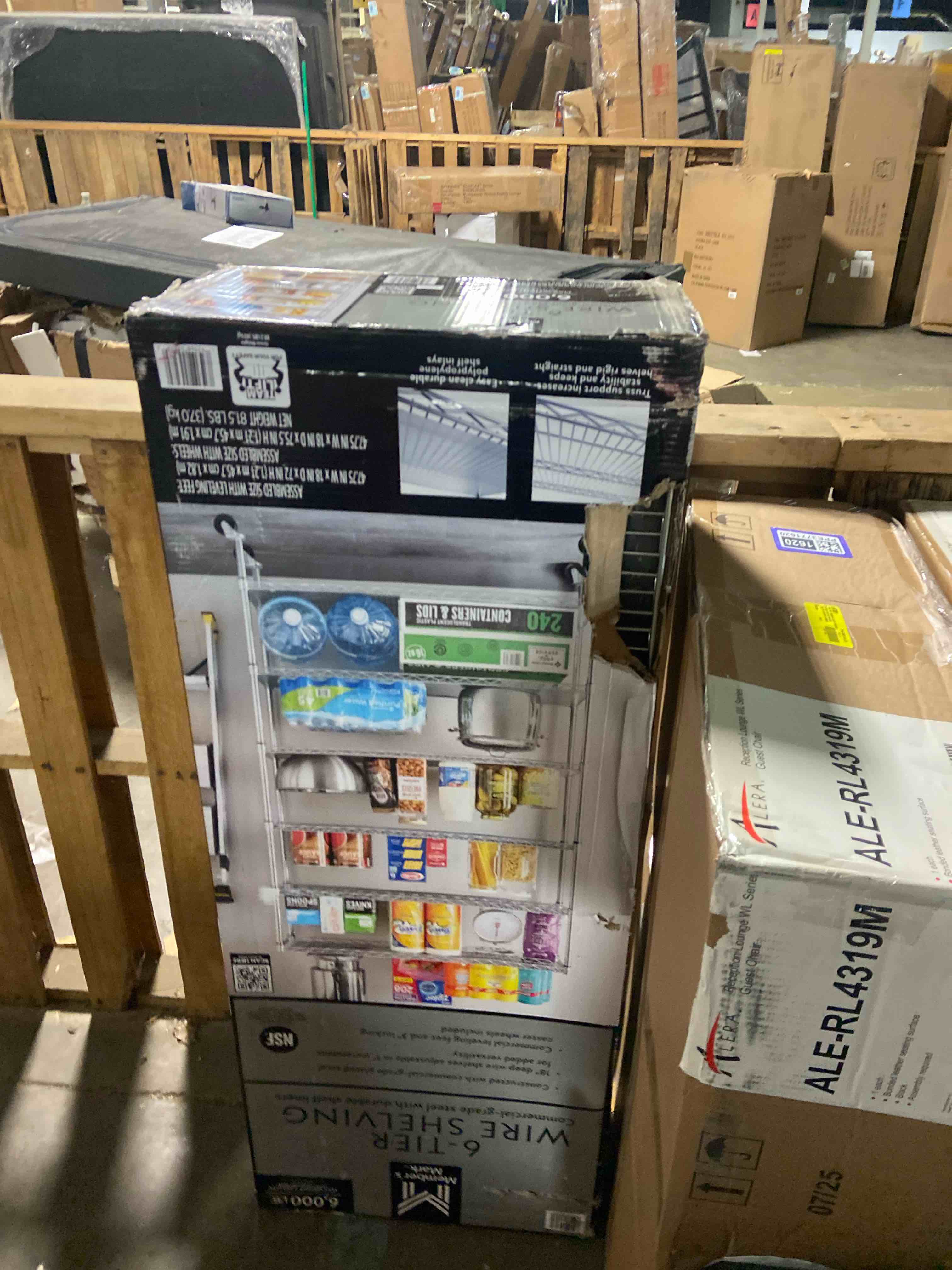 Condition photo showing Good Condition for Member's Mark 6-Tier NSF Heavy Duty Wire Shelving, 47.75" W x 18" D x 75.5" H