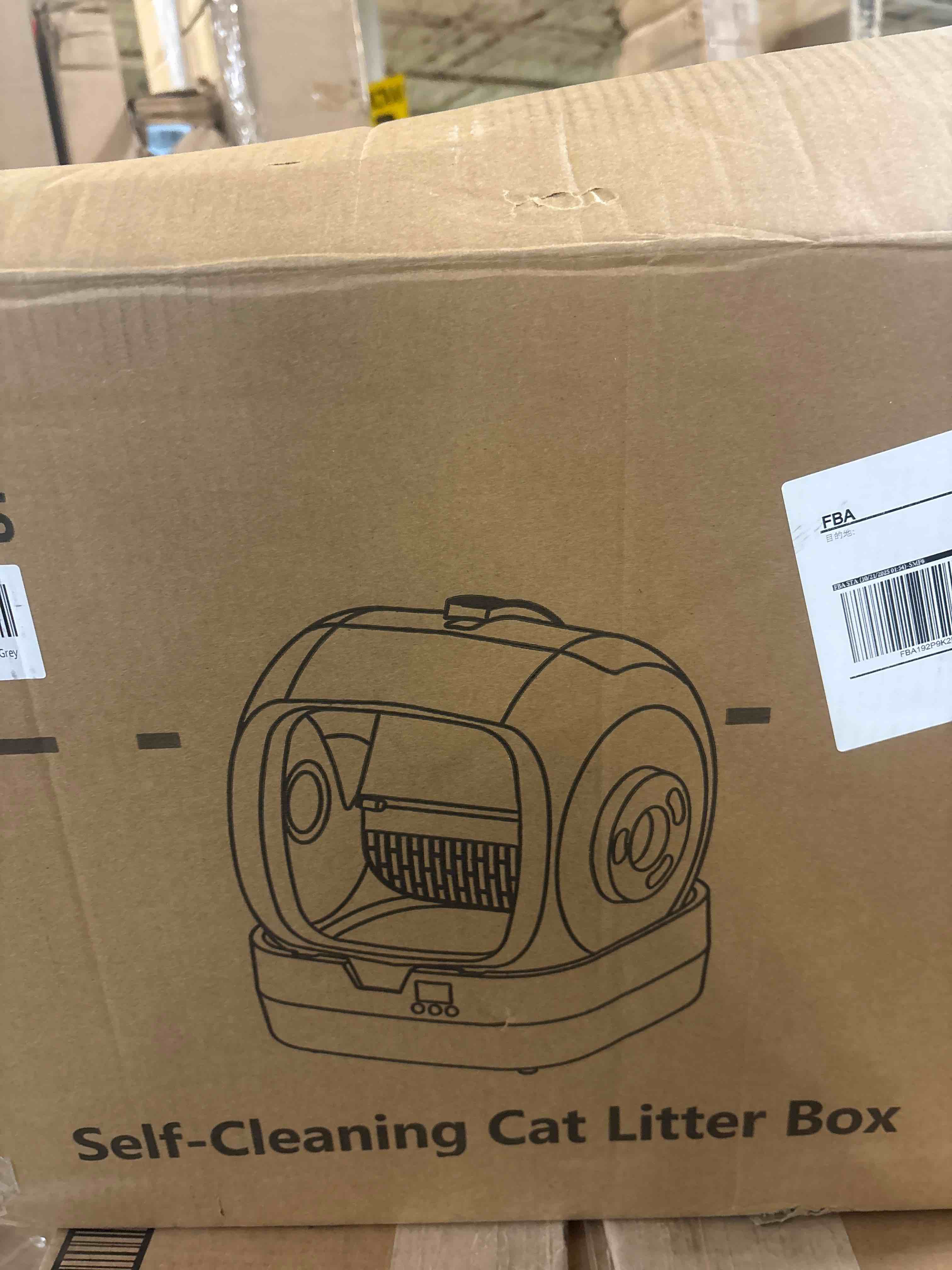 Condition photo showing New/Like New for UPFAS Automatic Cat Litter Box Self Cleaning - APP Control - Weight Monitoring - Ultra-Quiet, Medium Cats and Kittens Litter Box, Safe Anti-Pinch?Assembly Required?- Grey