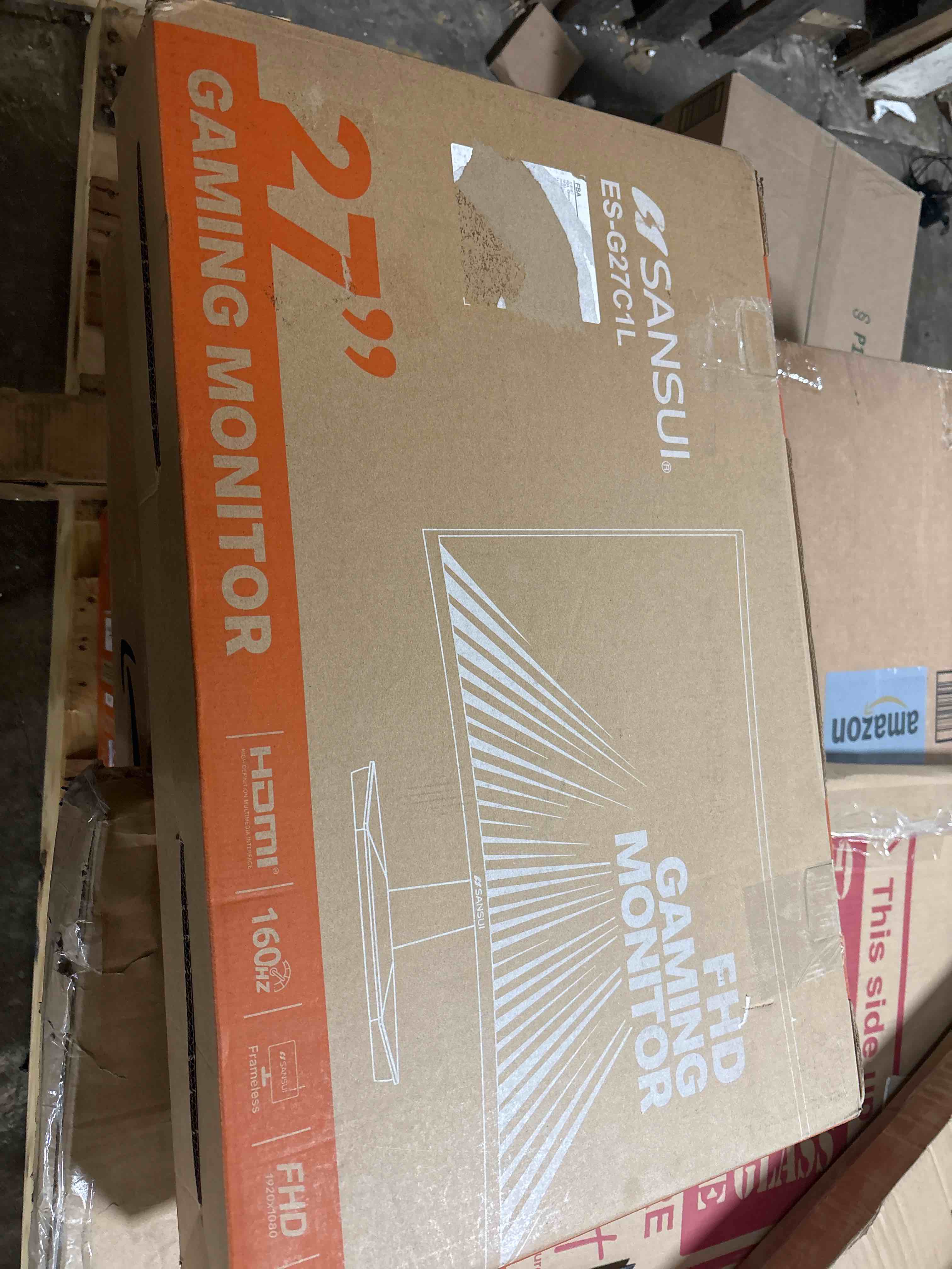 Condition photo showing Good Condition for SANSUI 27 Inch Curved 160Hz Gaming Monitor, 1500R Curved Computer Gaming Monitor FHD 1080P, 4000:1, 110% sRGB, FPS/RTS, 1Ms MPRT|FreeSync|HDR|Low Blue Light|HDMI DP| VESA Support, HDMI Cable Incl.