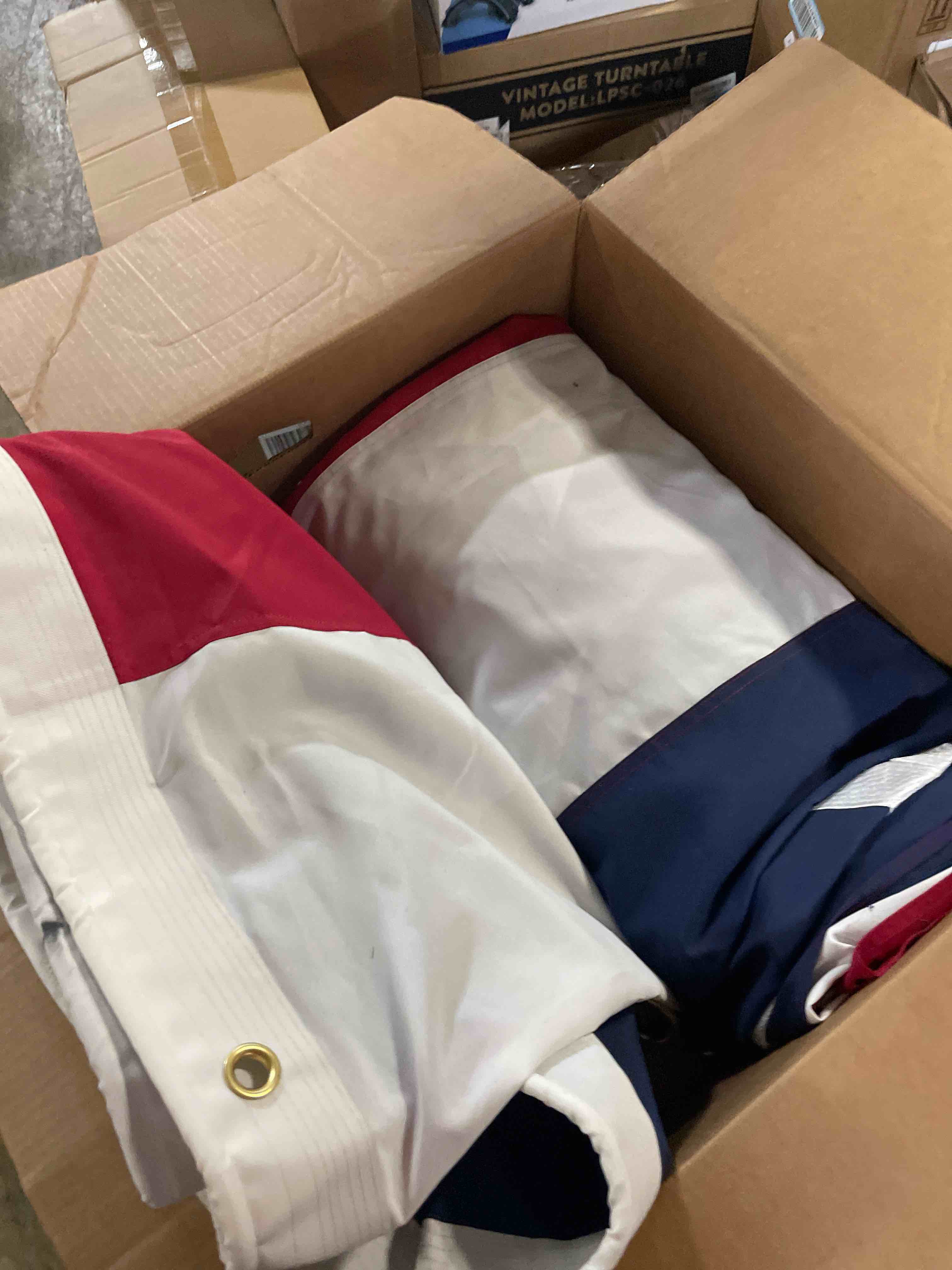 Condition photo showing Good Condition for Premium American Flag 6x10 Ft TearProof Series for Outside, Heavy Duty Outdoor?Longest Lasting, Super Tough Fade Resistant Spun Polyester, High Wind US Outdoor Flags Embroidered Stars, Sewn Stripes, Brass Grommets