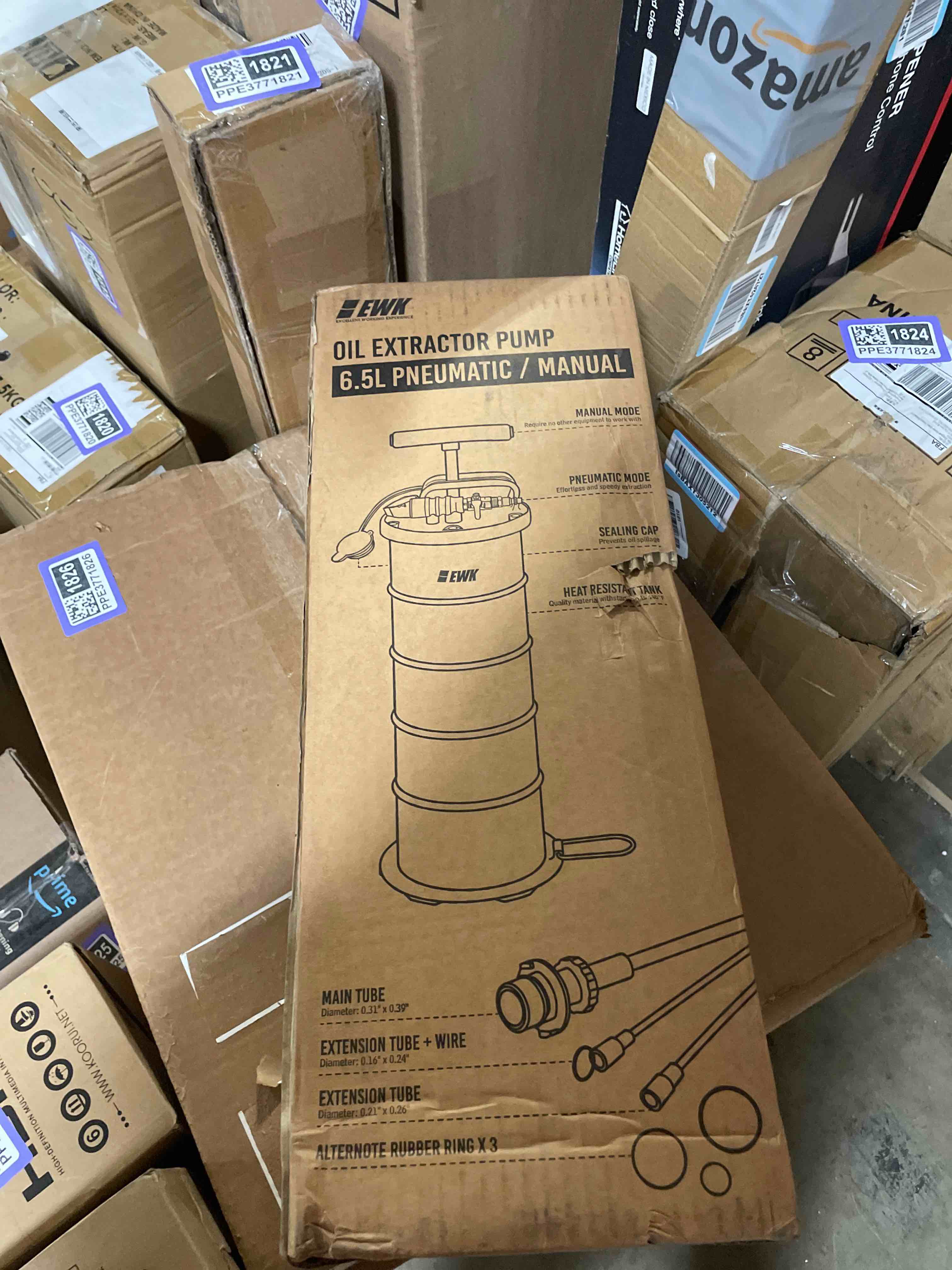 Condition photo showing New/Like New for EWK 6.5L Pneumatic/Manual Oil Extractor, Oil Change Pump for Automotive Fluids Vacuum Evacuation, Fluid Extractor Pump Tool for DIY Mechanics