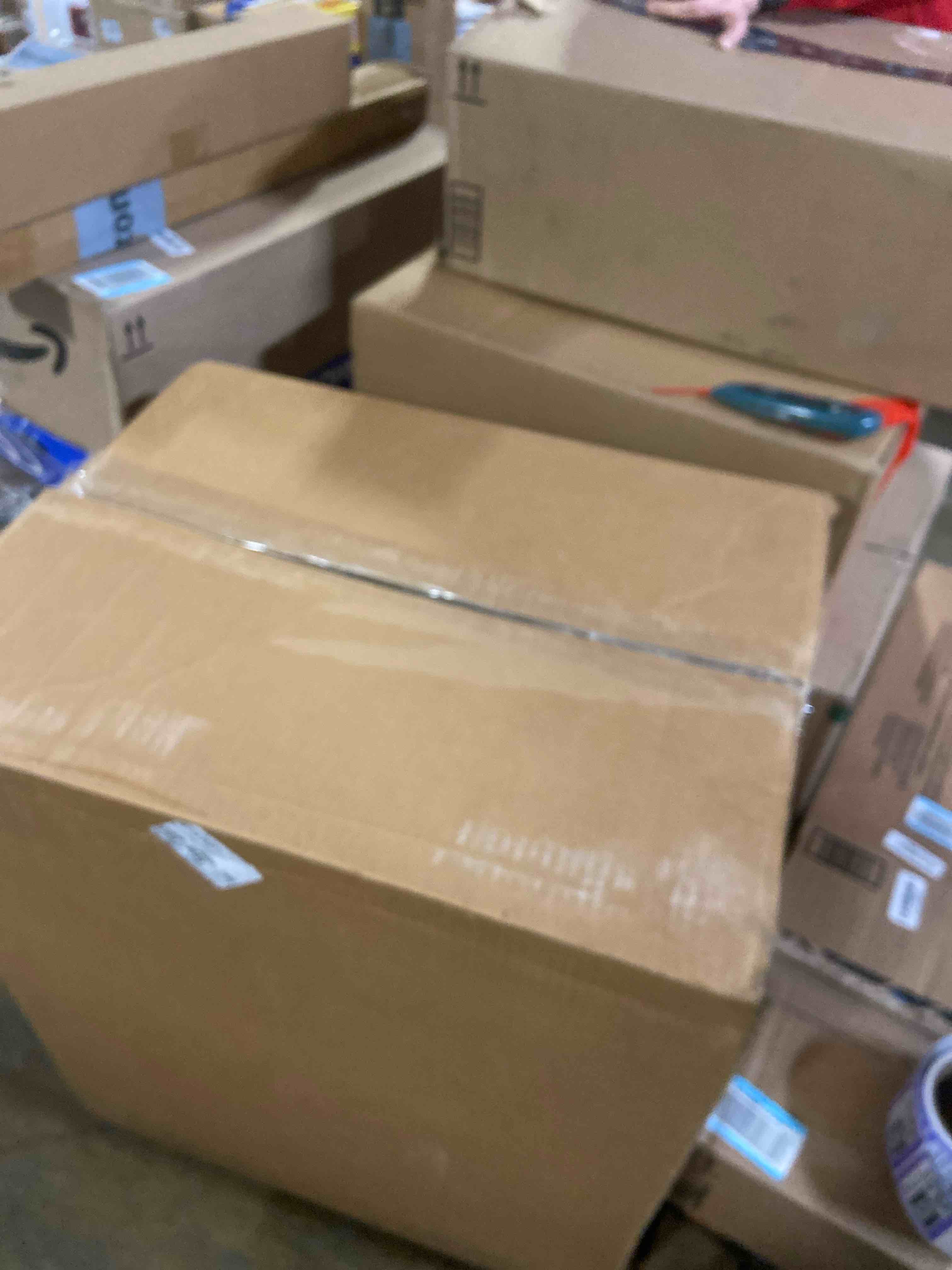 Condition photo showing New/Like New for Step2 Express Package Delivery Box, Weather Resistant, Large Outdoor Parcel Storage, Made of Durable Plastic, No Installation, Secures Packages, Black