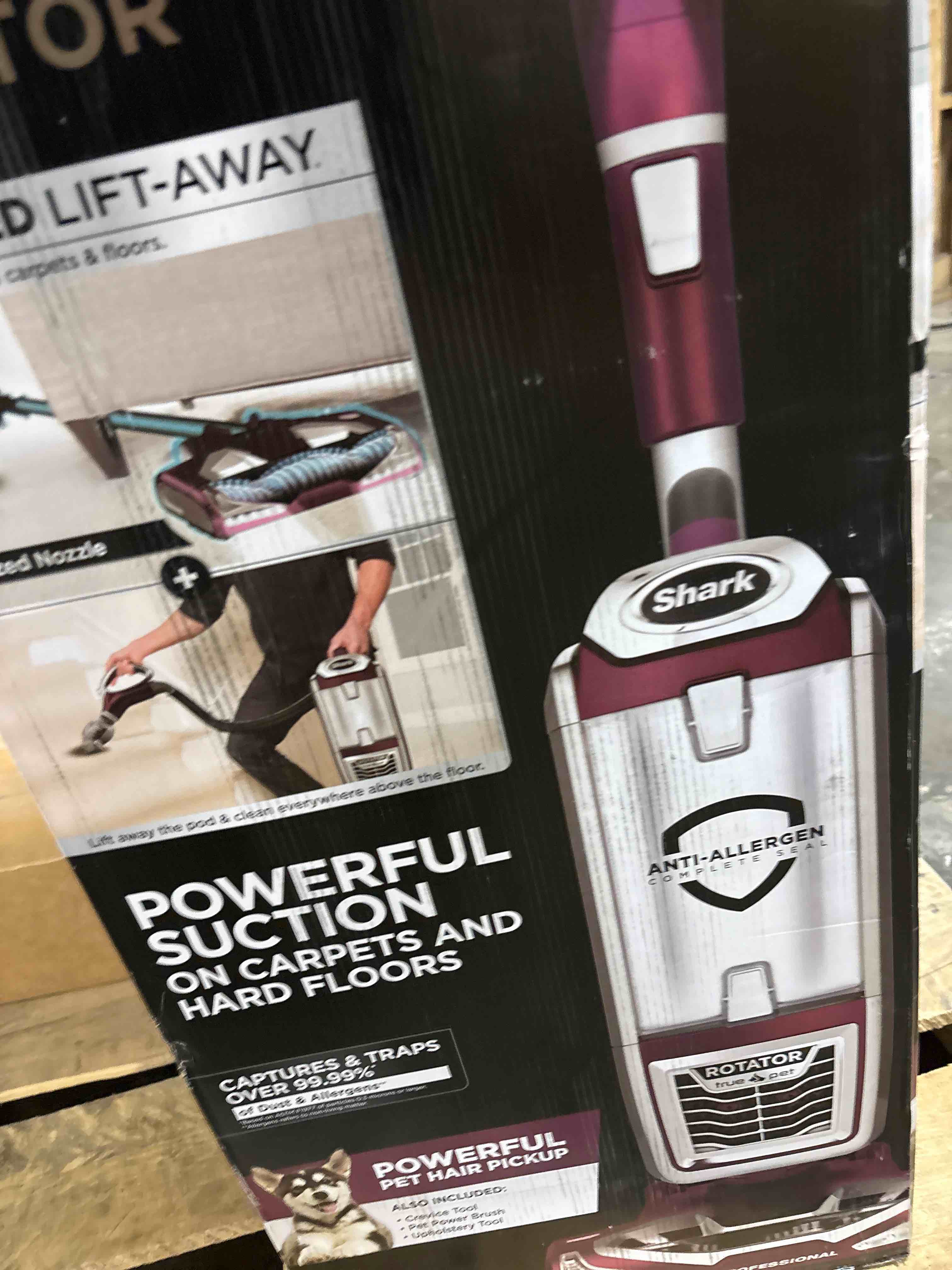 Condition photo showing Good Condition for USED Shark NV752 Rotator Powered Lift-Away TruePet Upright Vacuum with HEPA Filter, Large Dust Cup Capacity, LED Headlights, Upholstery Tool, Perfect Pet Power Brush & Crevice Tool, Bordeaux