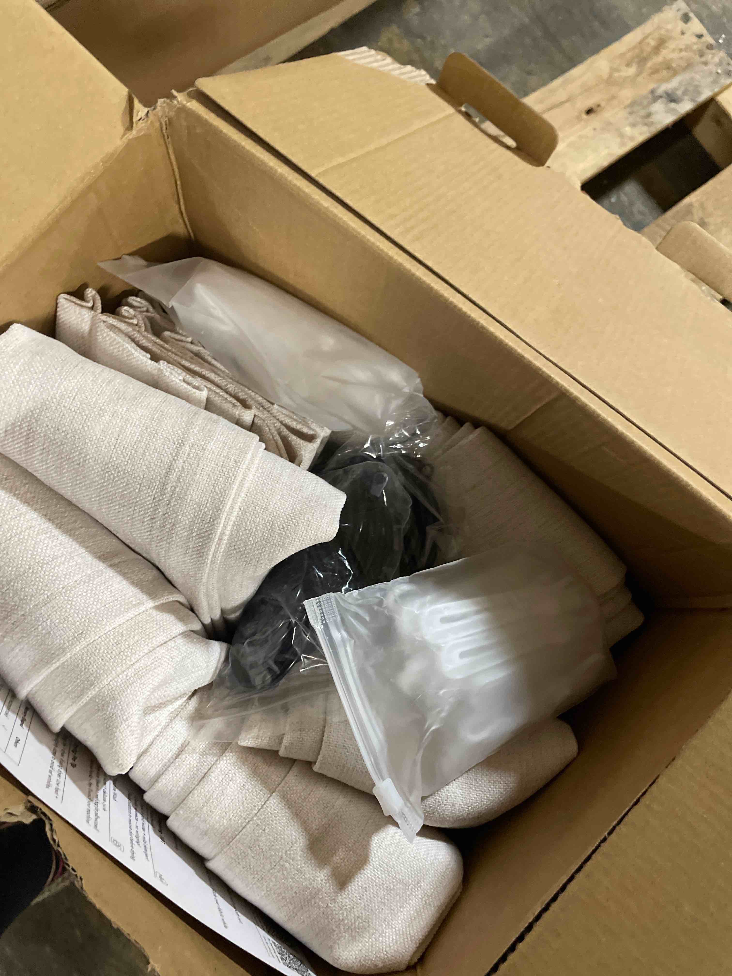 Condition photo showing New/Like New for MIULEE 100% Blackout Linen Curtains for Bedroom, Natural Solid Luxury Decor Thermal Insulation Room Darkening Drapes for Living Room Nursery Back Tab Rod Pocket 42 x 96 Inches, 2 Panels