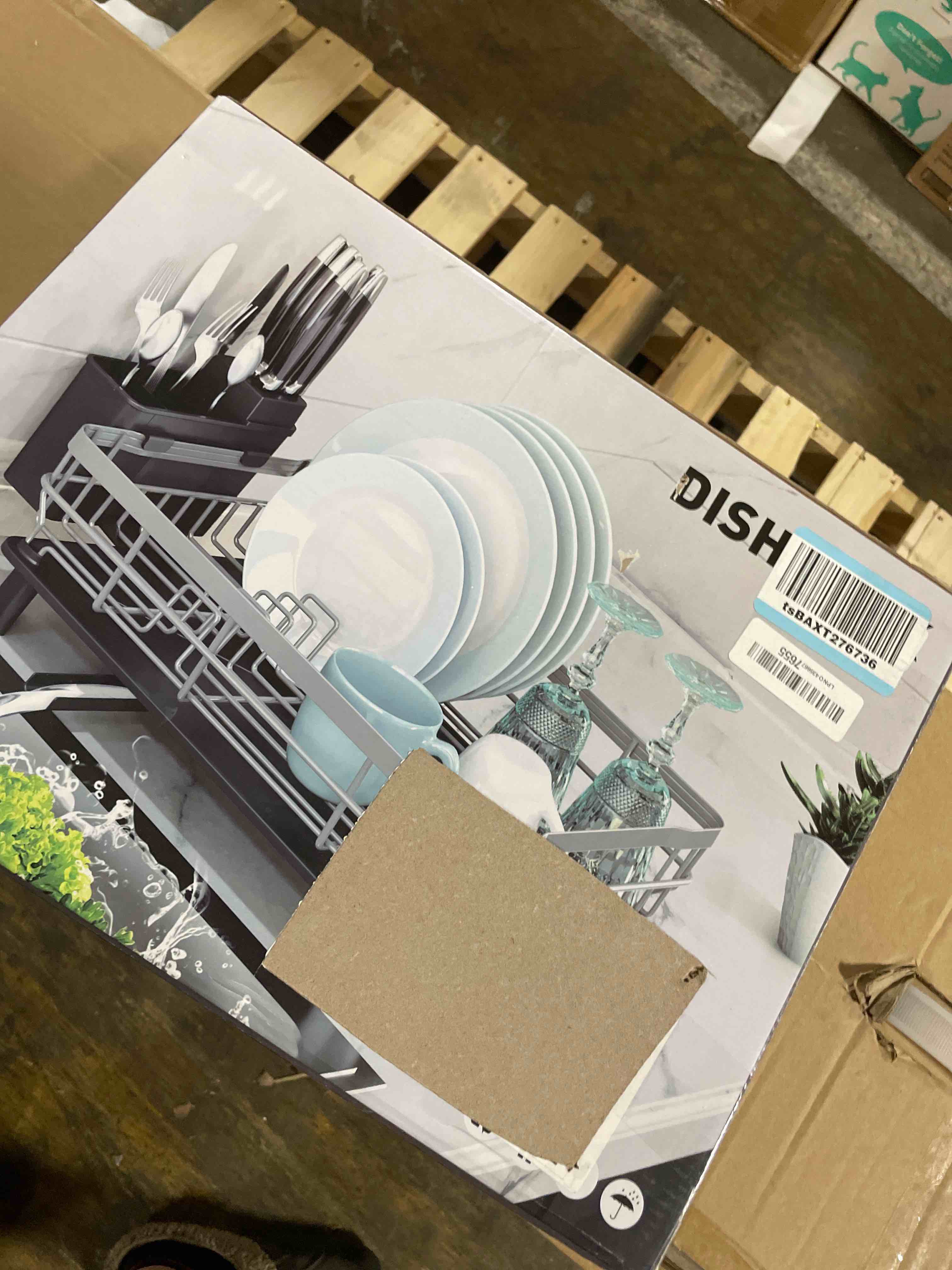 Condition photo showing New/Like New for WHITE ))Kitchen countertop Dish Rack, Household Sink Drainer Basket, Dish Rack, dishwashing Sink Storage Rack, Dish Drainer (Grey)