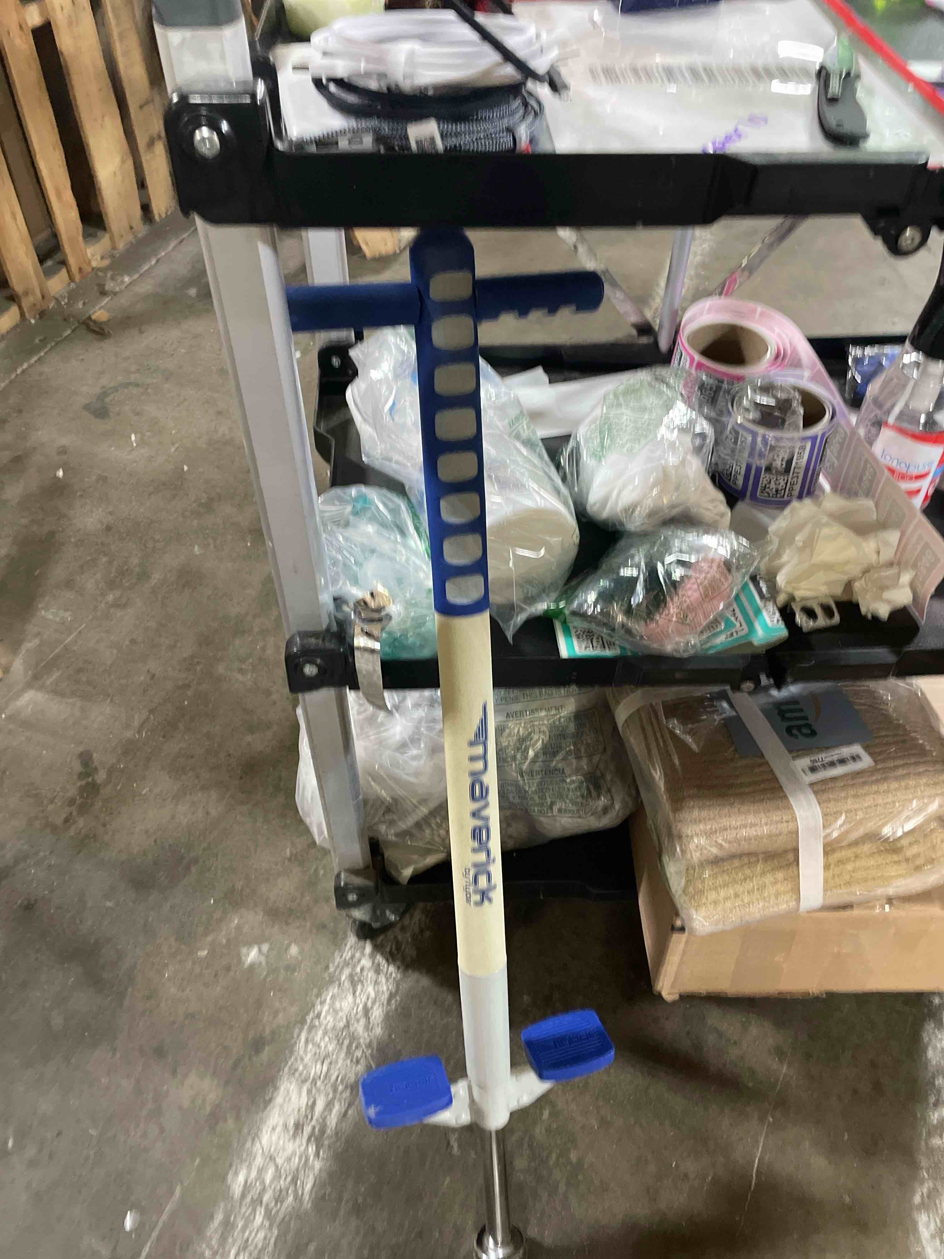 Condition photo showing Good Condition for Flybar Maverick Foam Pogo Stick for Kids Age 5 and Up, 40 to 80 Pounds, Pogo Stick for Boys and Girls (Blue/White)
