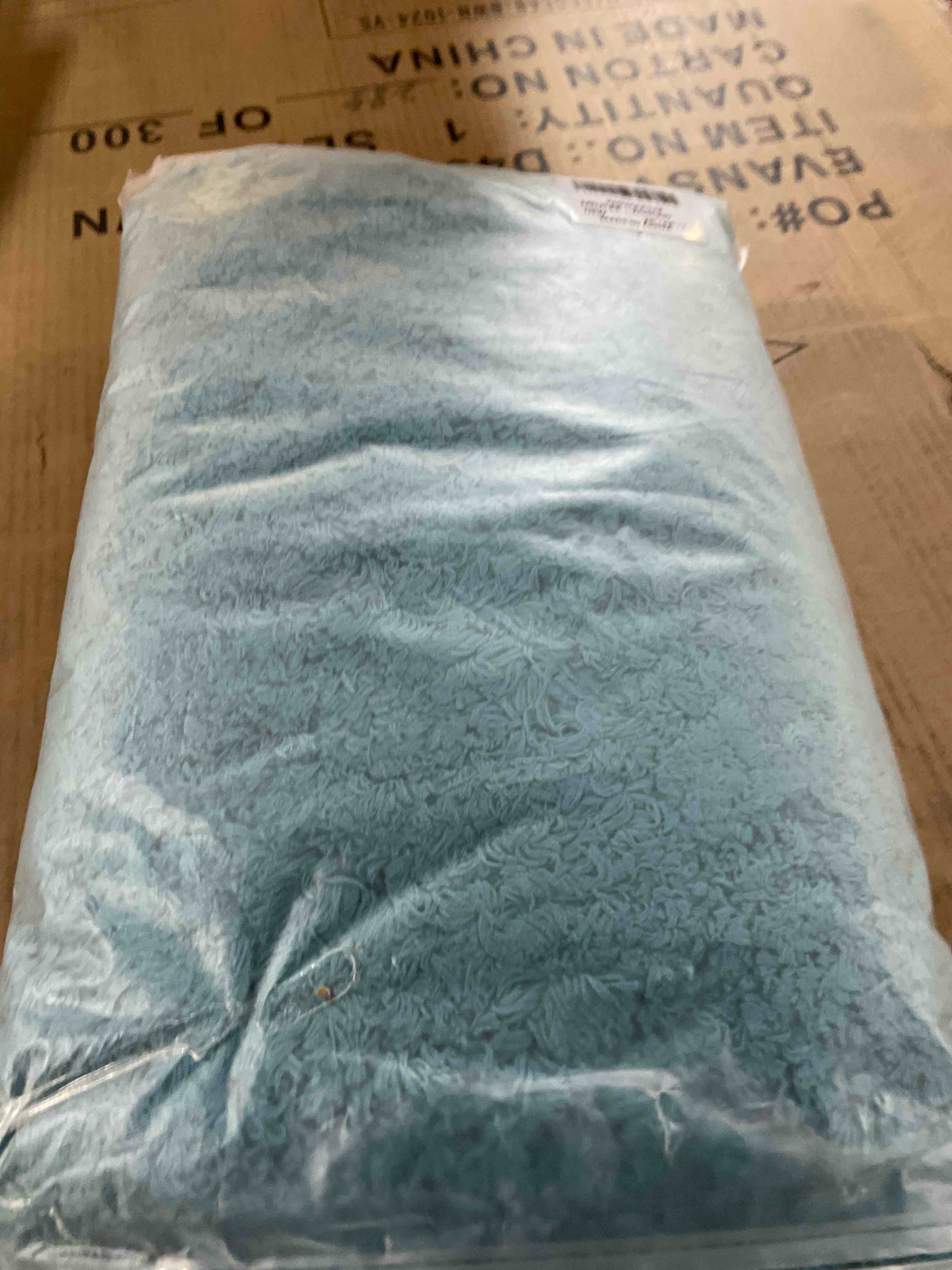 Condition photo showing New/Like New for MIULEE Teal Bathroom Rugs Non Slip Bath Mat 24'' x 44'' Shaggy Soft Bath Rug Plush Microfiber Absorbent Water for Shower Tub Machine Washable (Teal, 24x44 Inches) 24''x44'' Teal