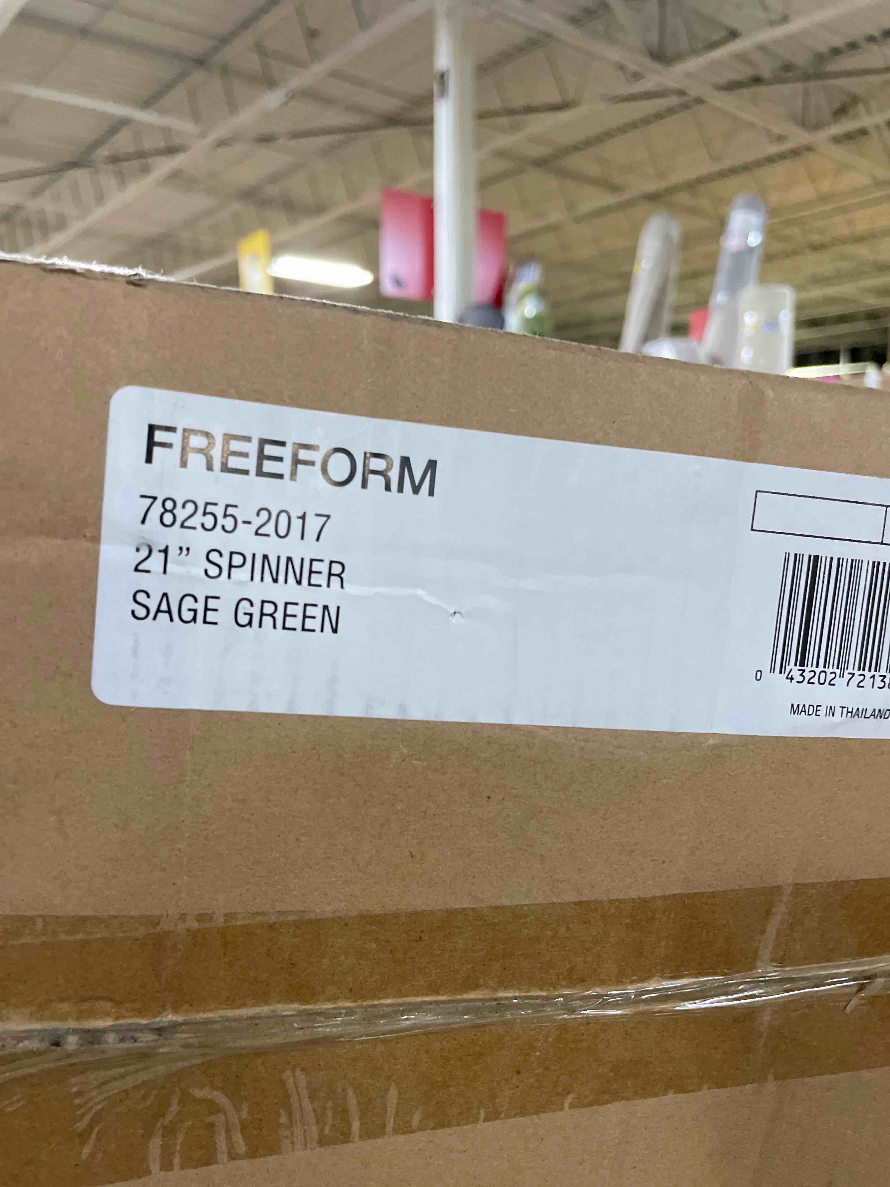 Condition photo showing New/Like New for Samsonite Freeform Hardside Carry-On Luggage with Spinner Wheels - Hardshell Suitcase - TSA, Airline-Approved - Expandable Hard Shell, Smooth Rolling Wheels for Lightweight Travel - Sage Green Carry-on Spinner Sage Green