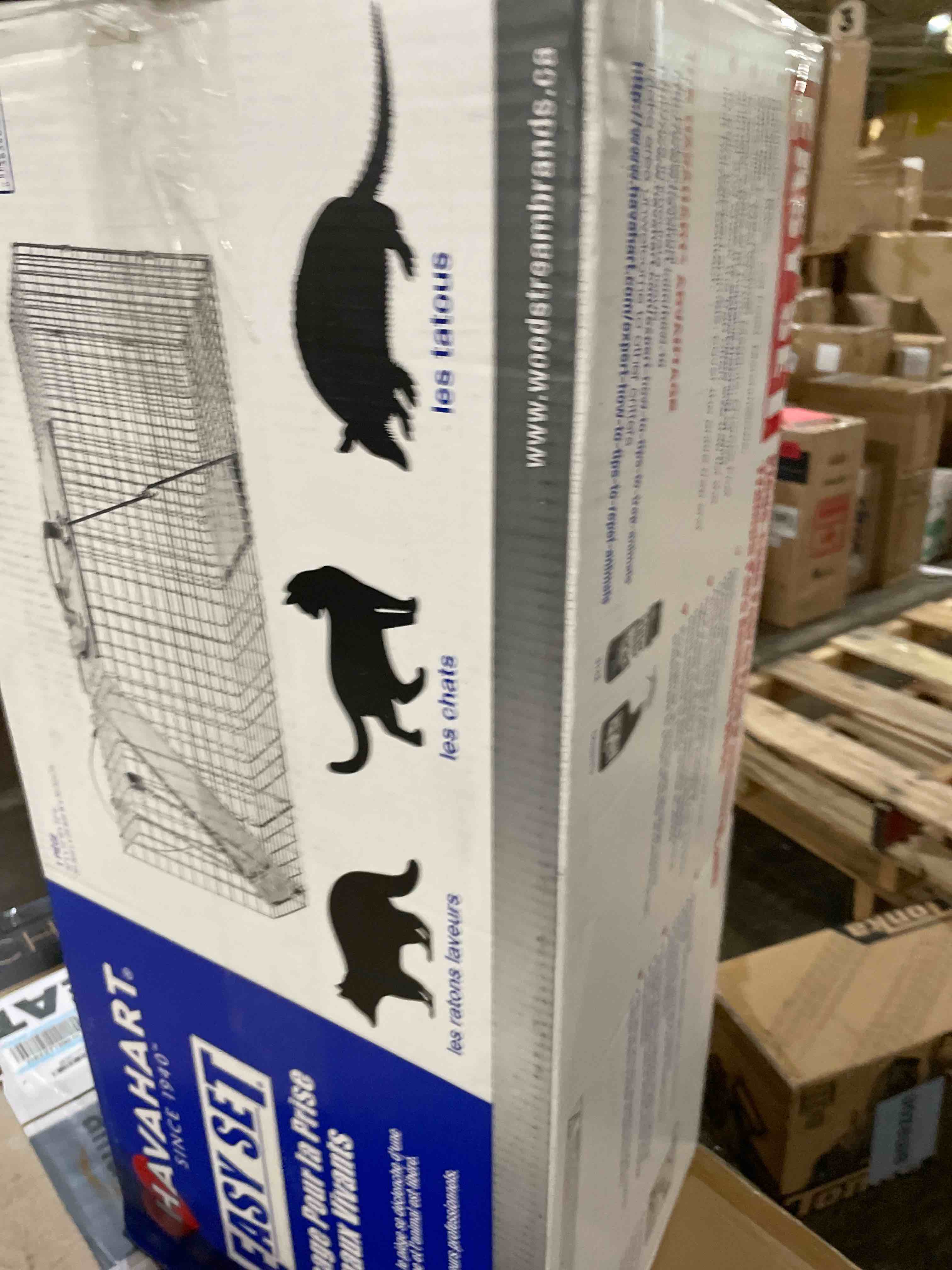 Condition photo showing New/Like New for Havahart 1085 Large 1-Door Easy Set Humane Live Animal Trap for Armadillos, Cats, Groundhogs, Muskrats, Opossums, Raccoons, Skunks - Havahart Live Animal Cage Trap