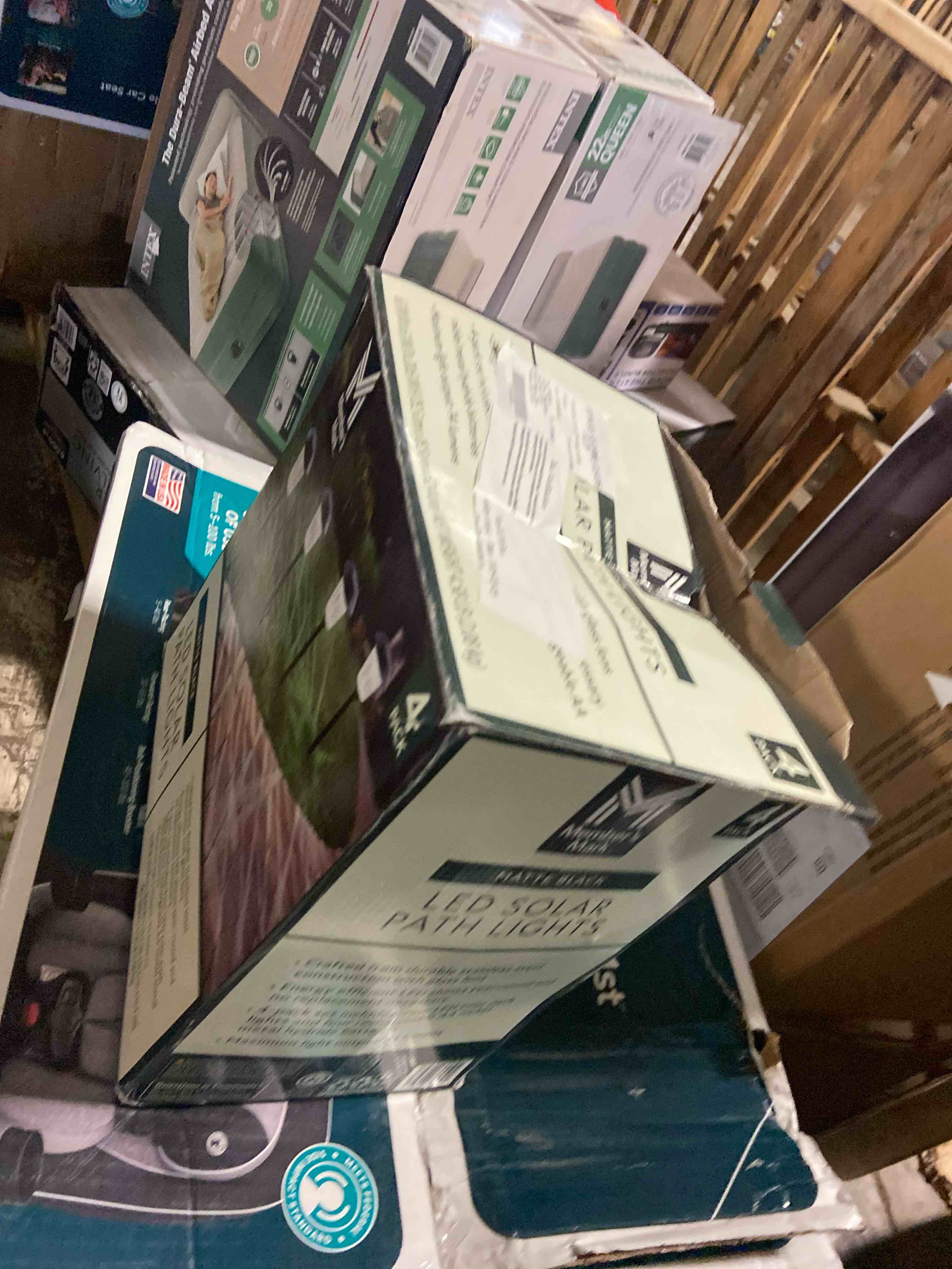 Condition photo showing Good Condition for Member's Mark 4-Piece LED Solar Path Lights - Matte Black